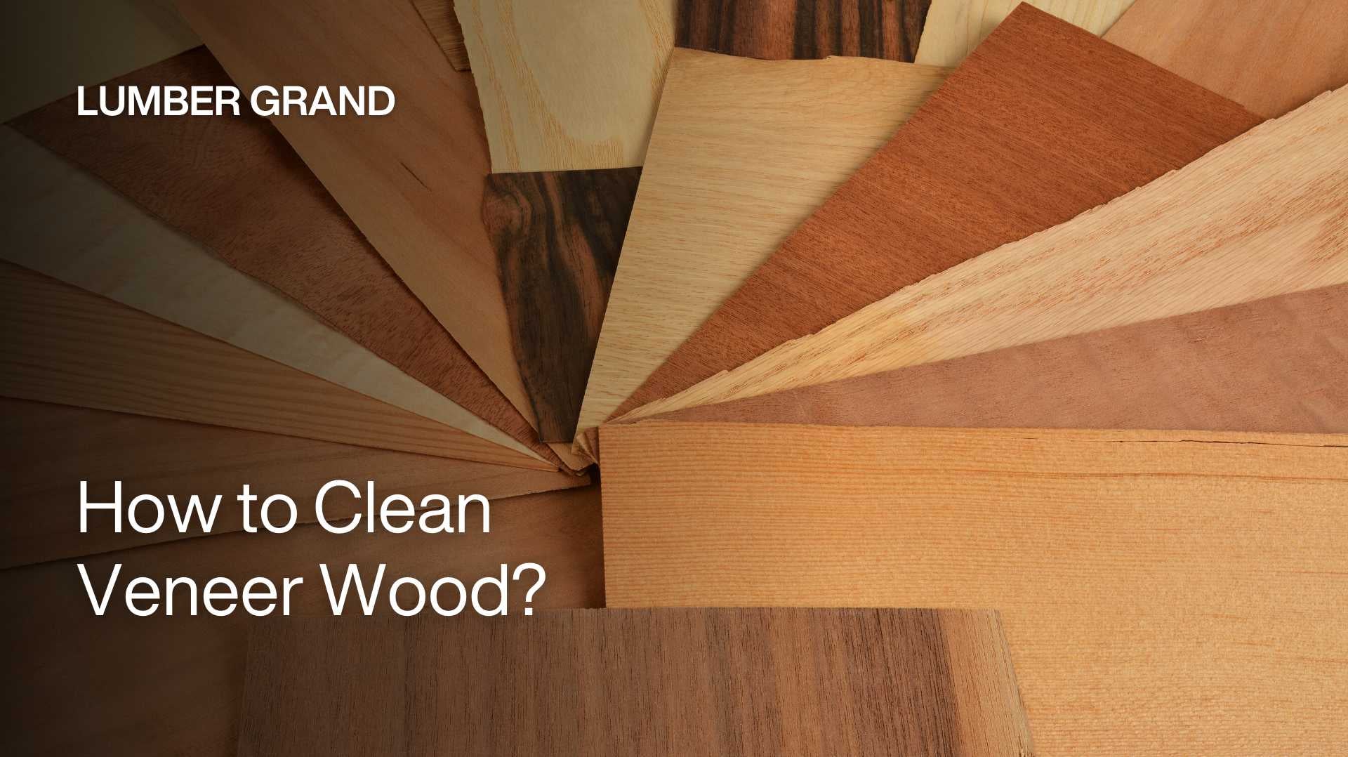 how to clean veneer wood