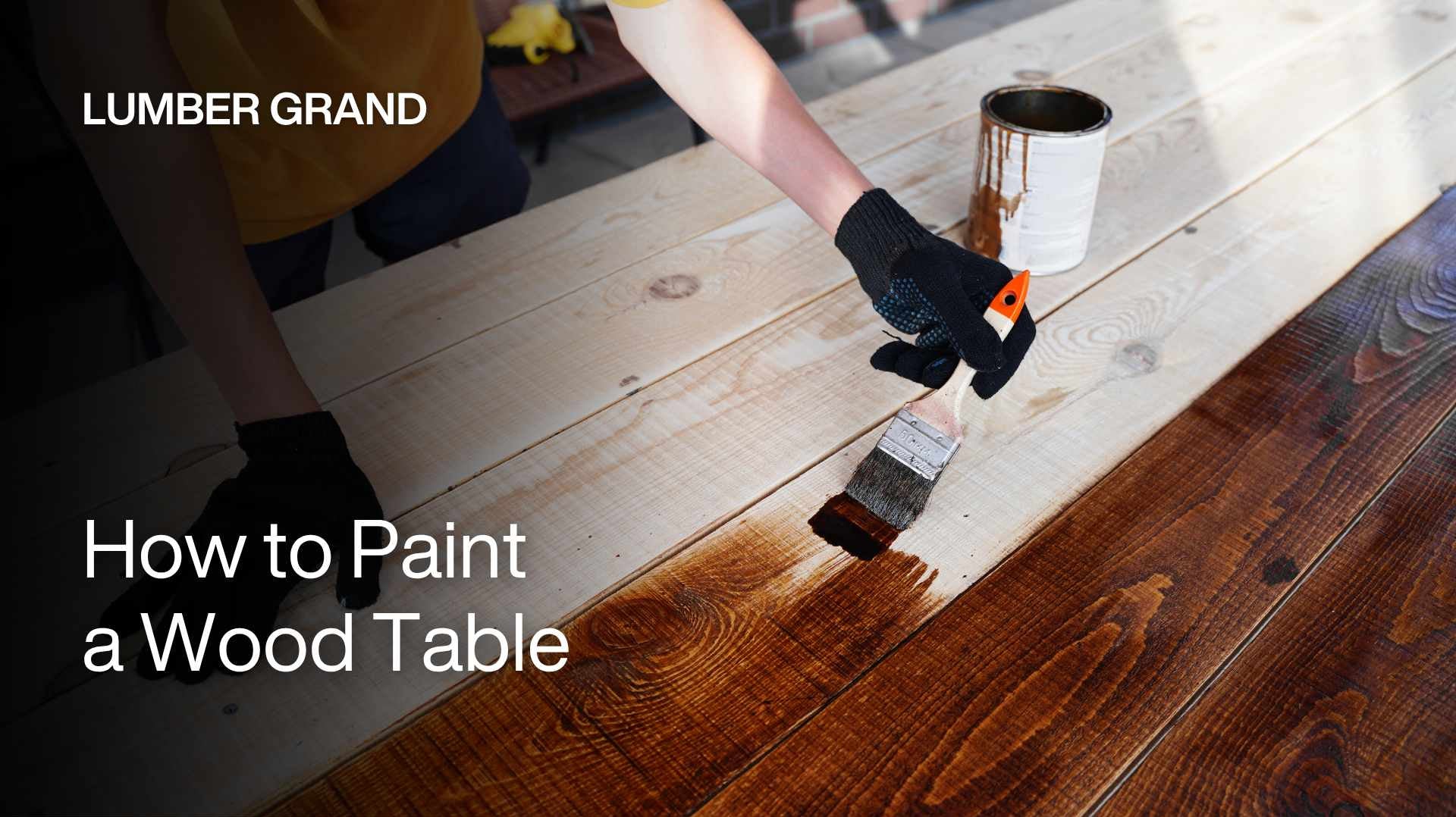 How to Paint a Wood Table
