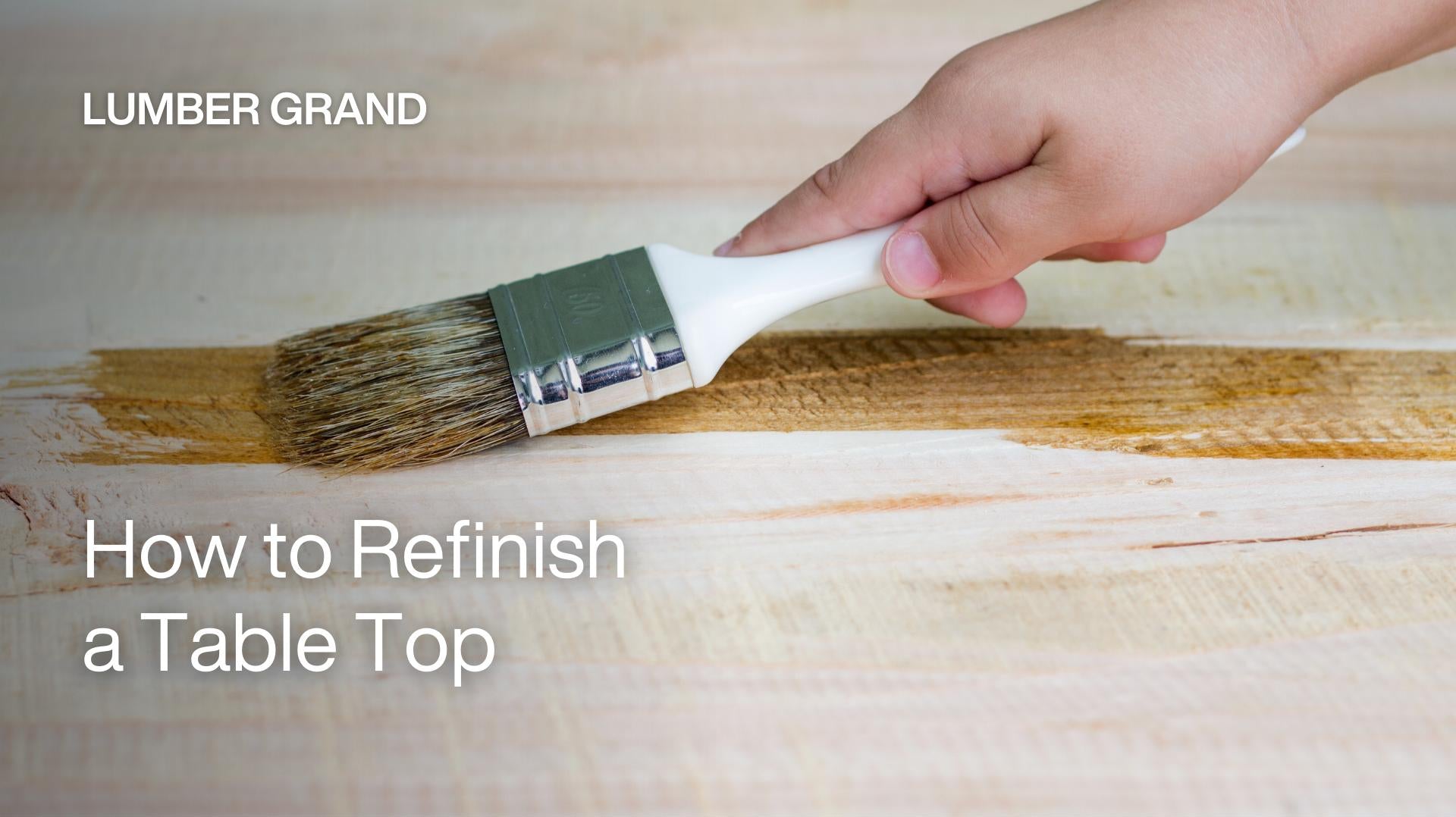 how to refinish a table top