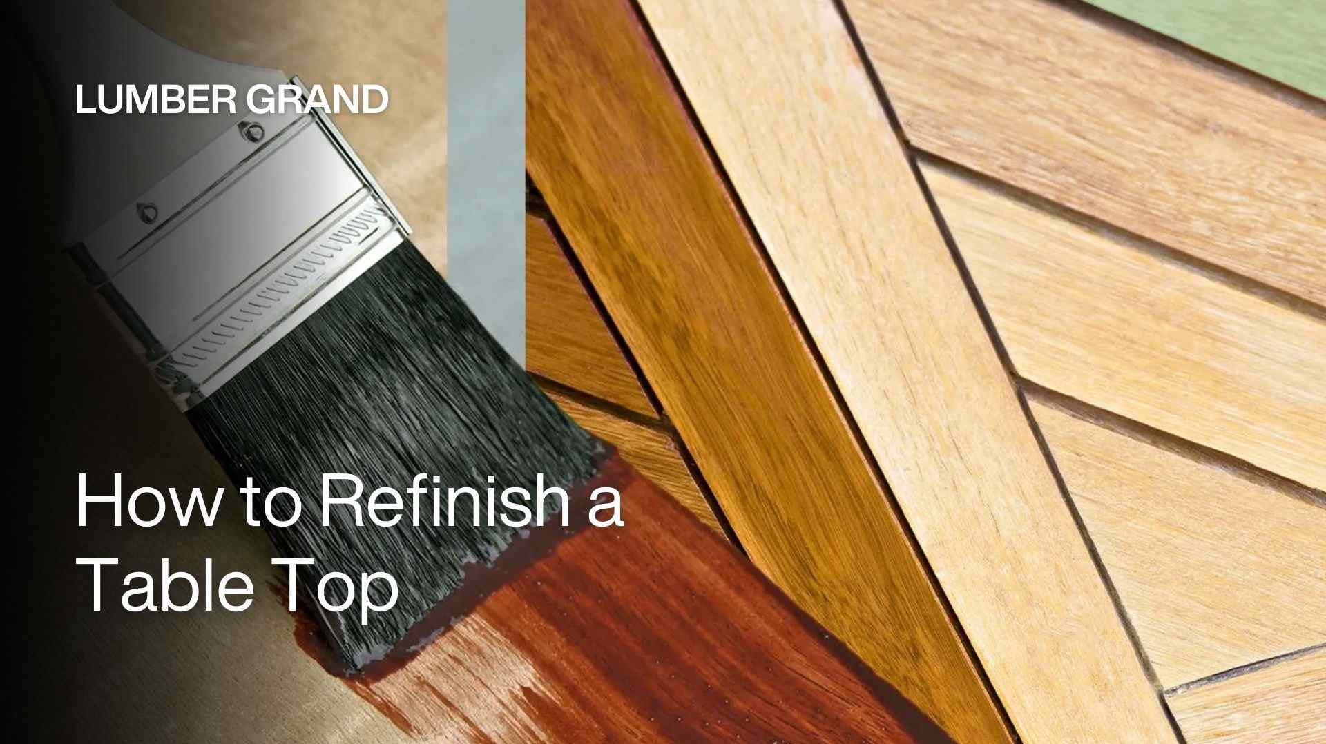 how to refinish a table top