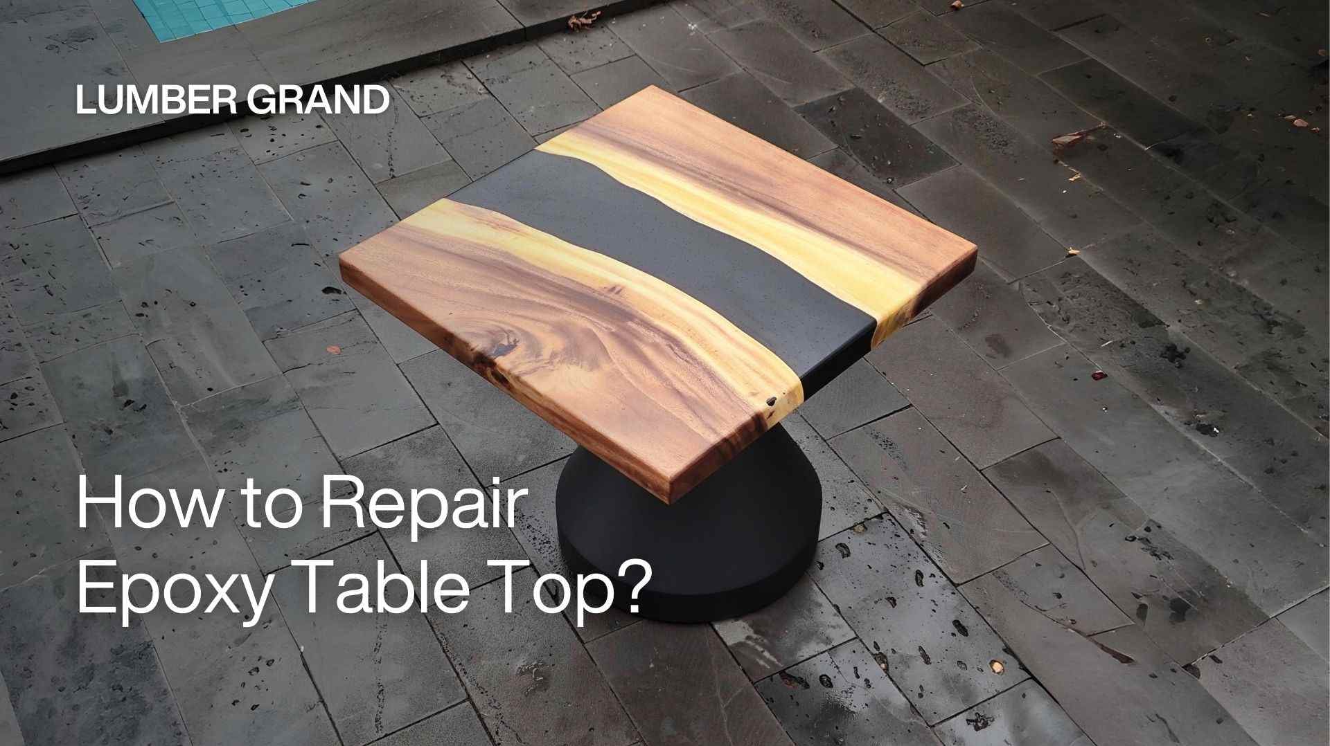 how to repair epoxy table top