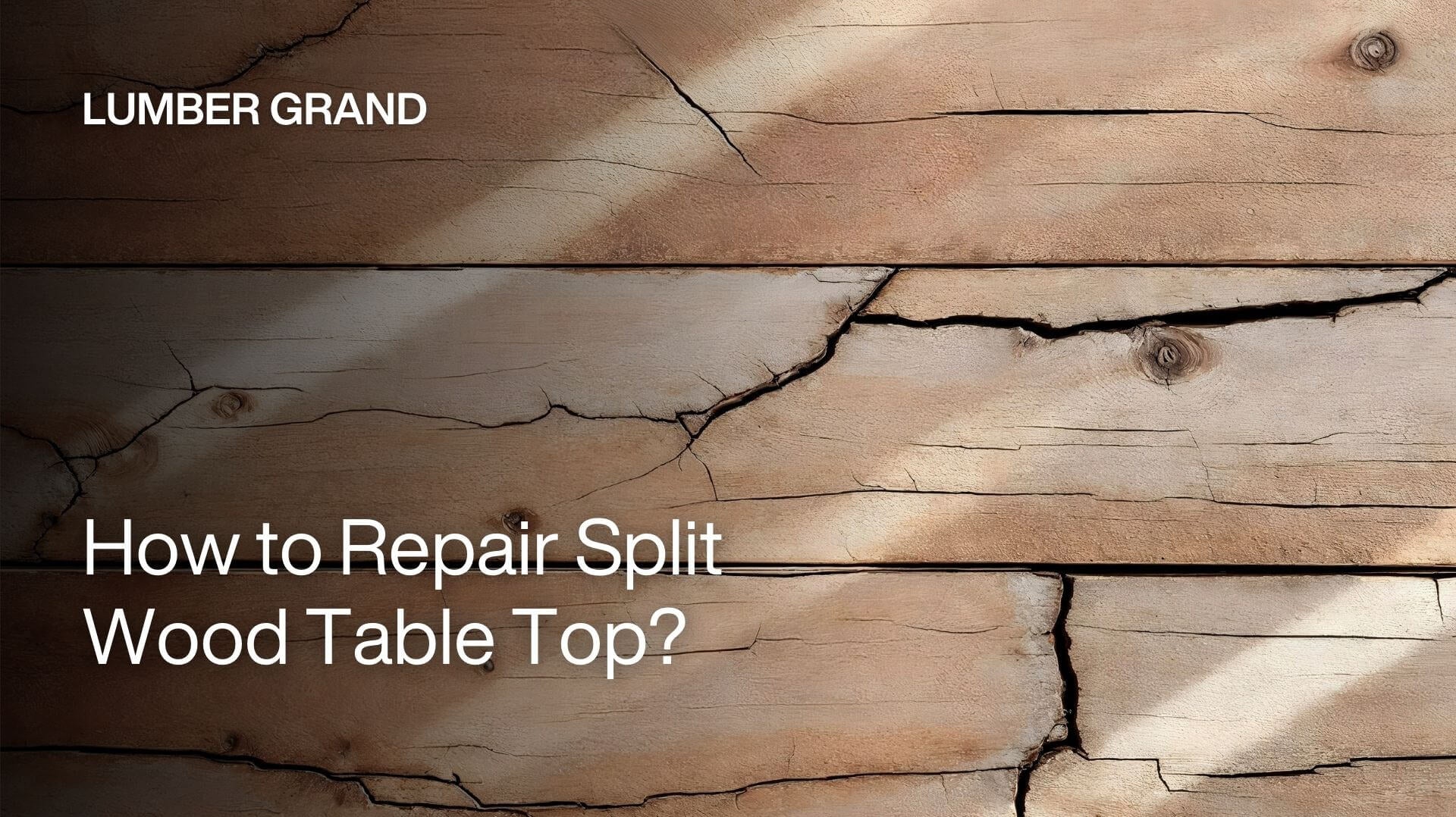 How to Repair Split Wood Table Top