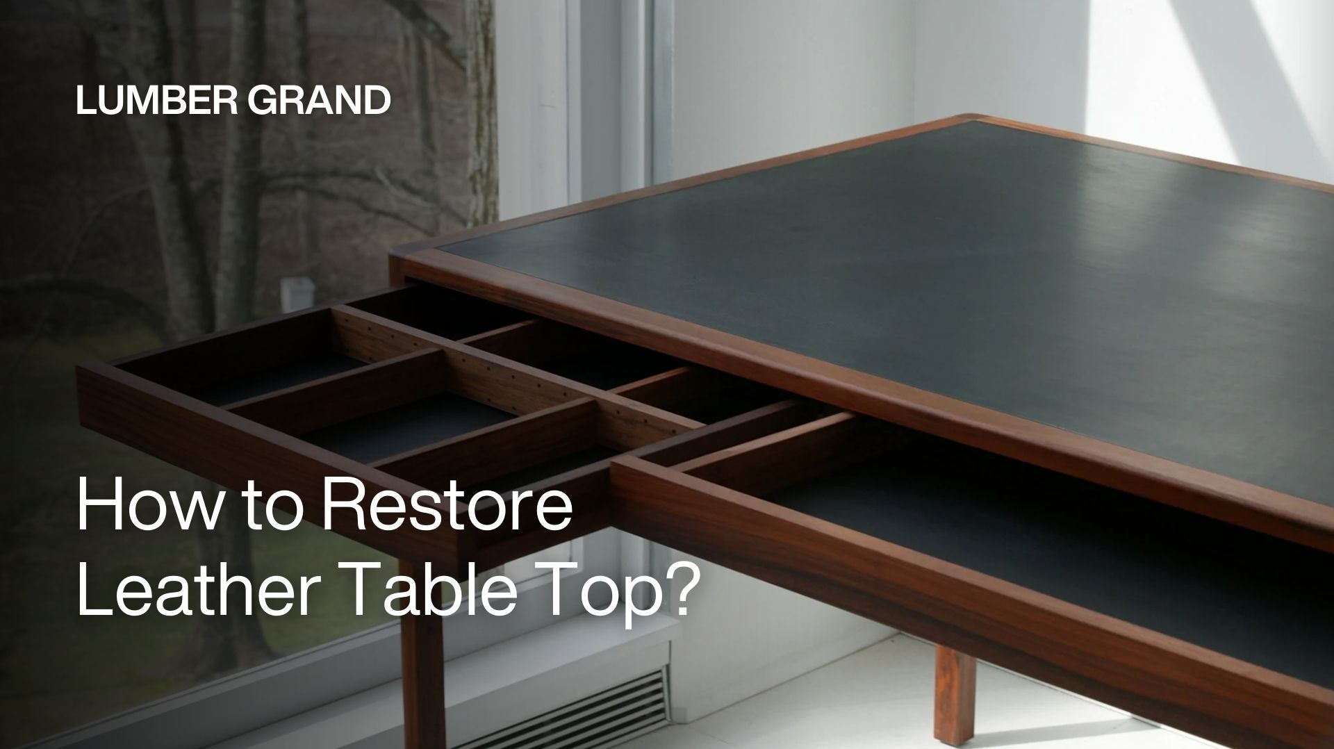 Learn how to restore leather table top
