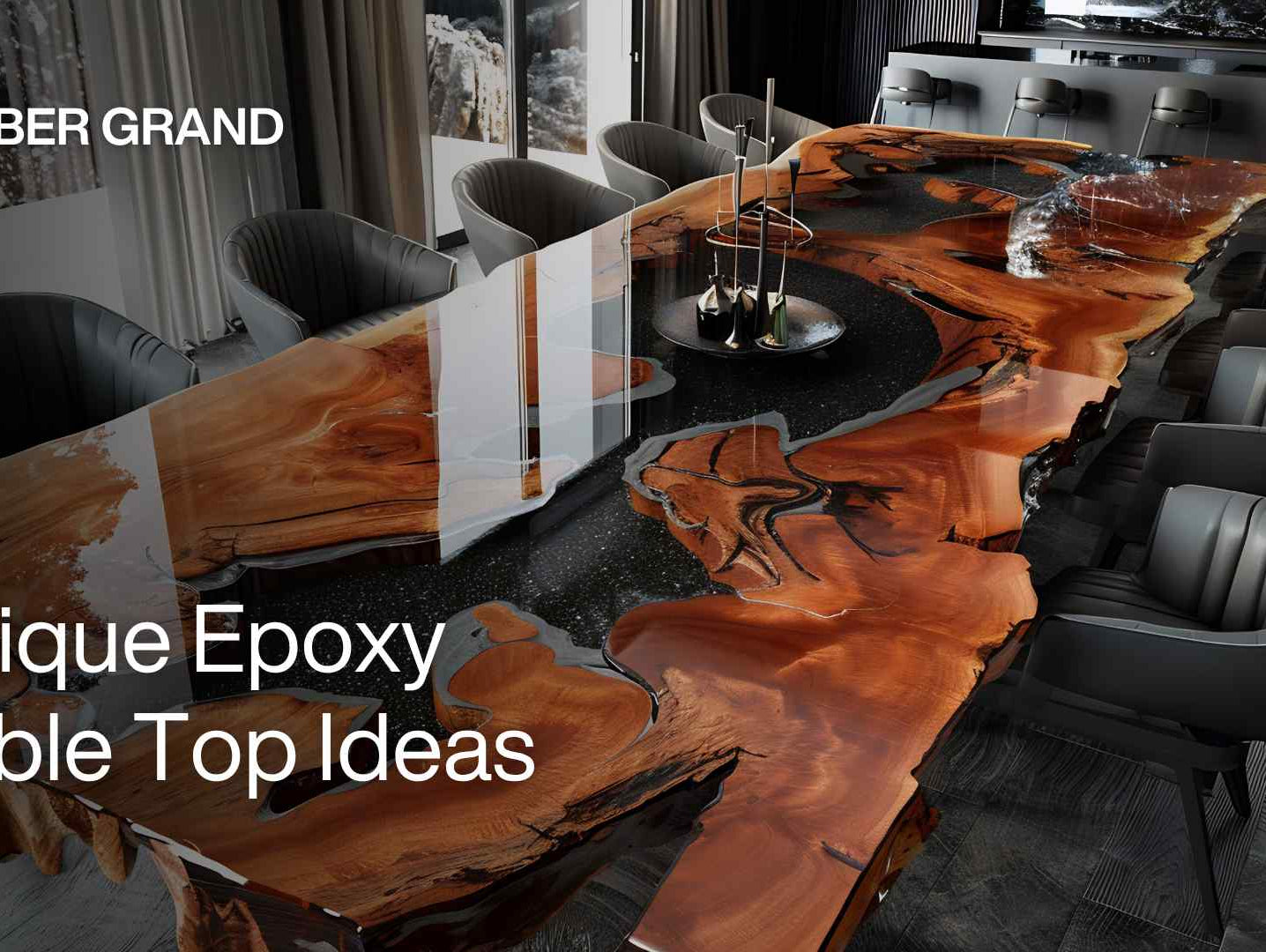 unique epoxy table top ideas