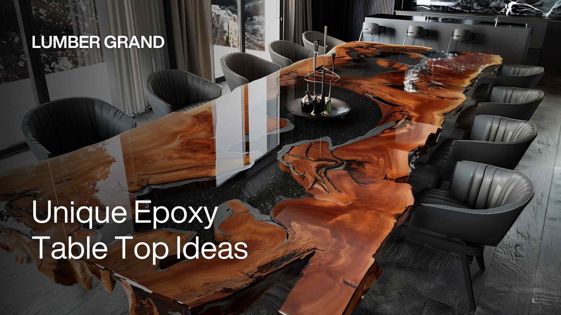 unique epoxy table top ideas