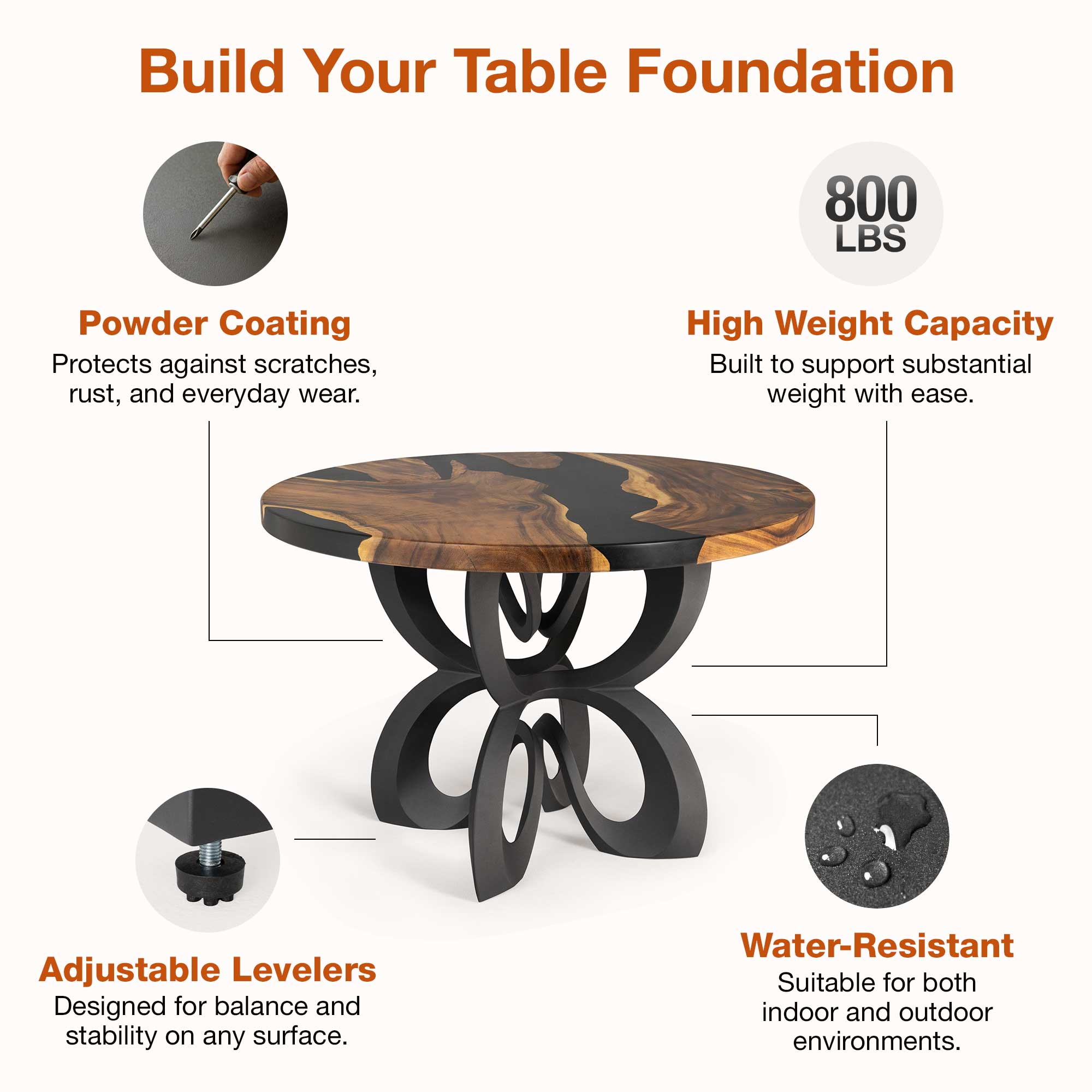Dining Table with Blosome 28.5" H Metal Table Base