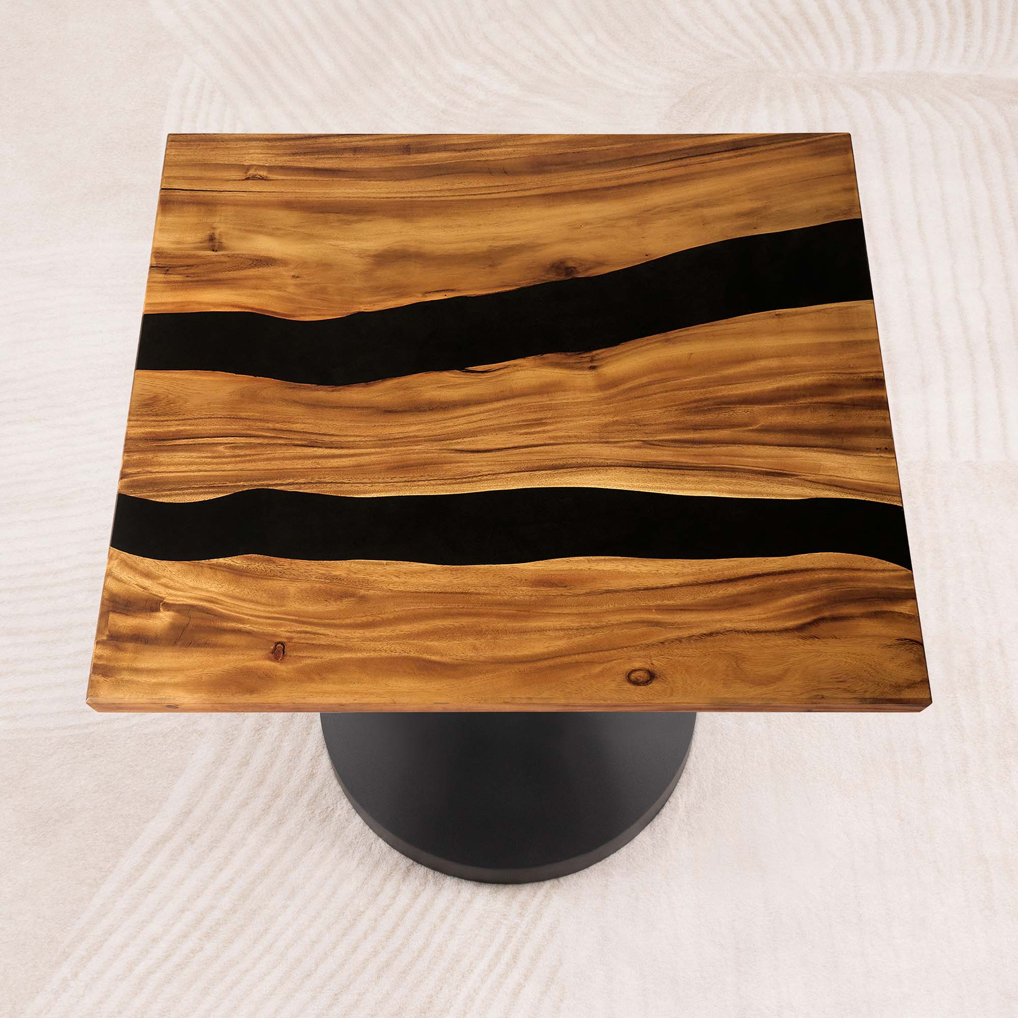 Square Epoxy Dining Room Table 35" x 35" - SQ35X1.7 02