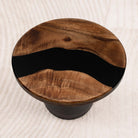 round black epoxy coffee table 15 inches 04