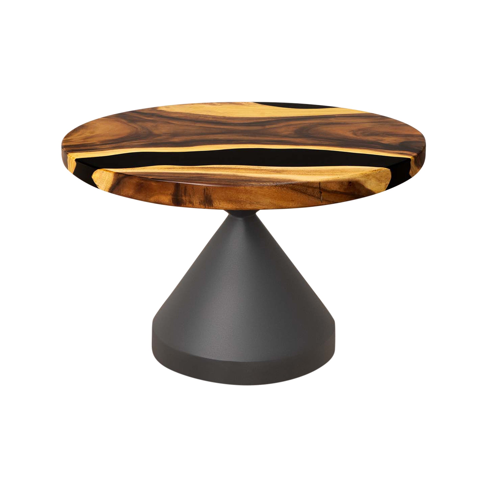 Round Handcrafted Epoxy Coffee Table 29" Diameter SRU29x29-195 white background