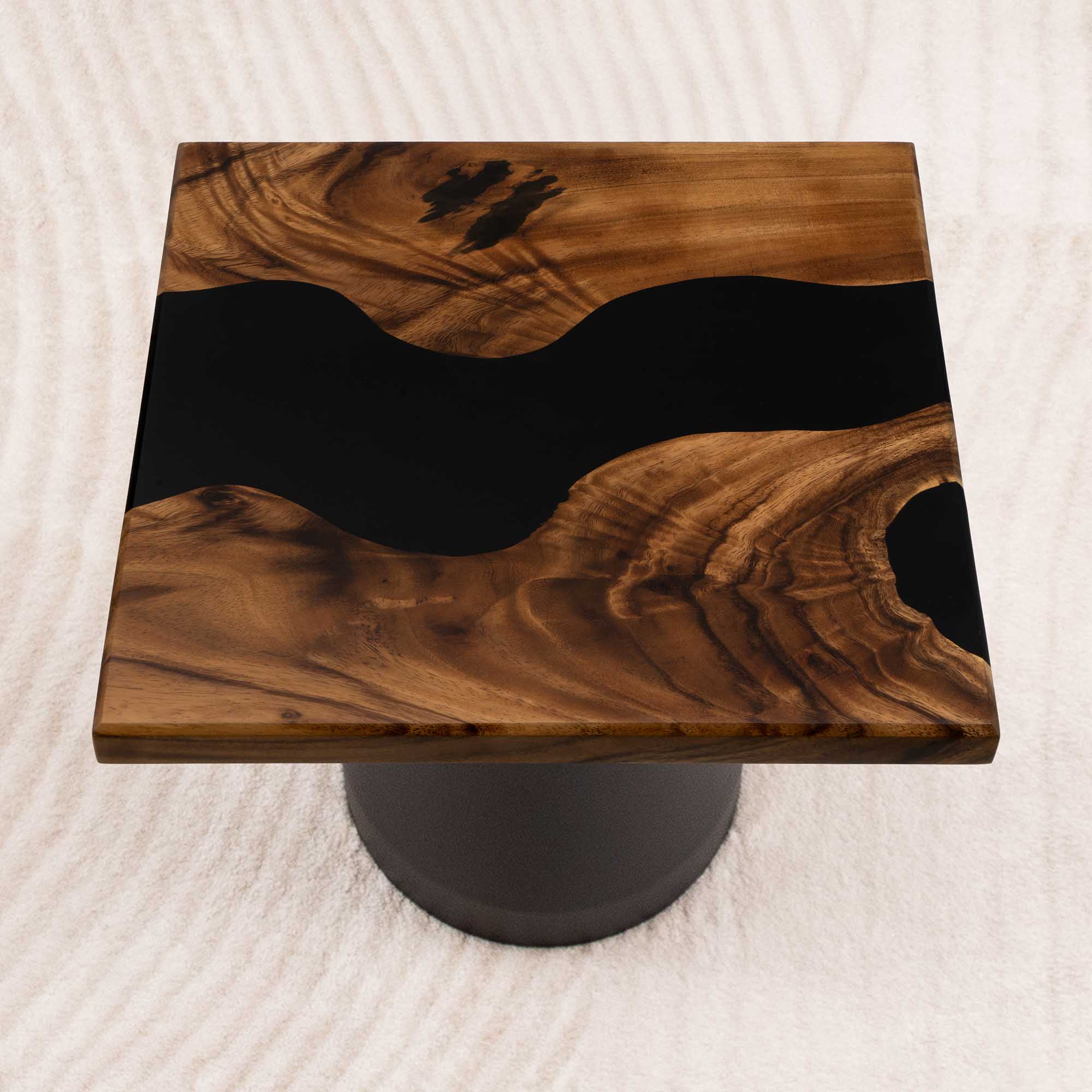 Square Epoxy Side Table 15" x 15" - SSQ15x15-133