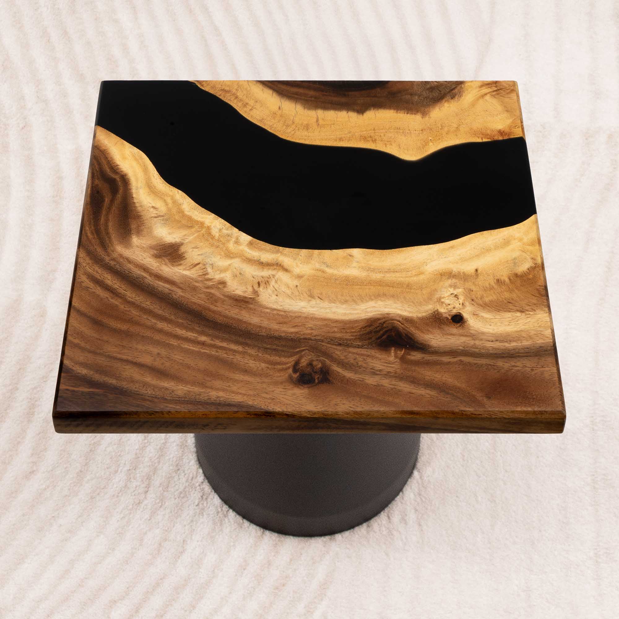 Square Epoxy End Wood Tables 15" x 15" - SSQ15x15-137