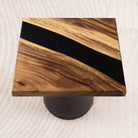Square Handmade Epoxy Resin Side Table 15" x 15" - SSQ15x15-265