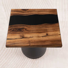 square epoxy coffee table 19 inches SSQ19x19-249