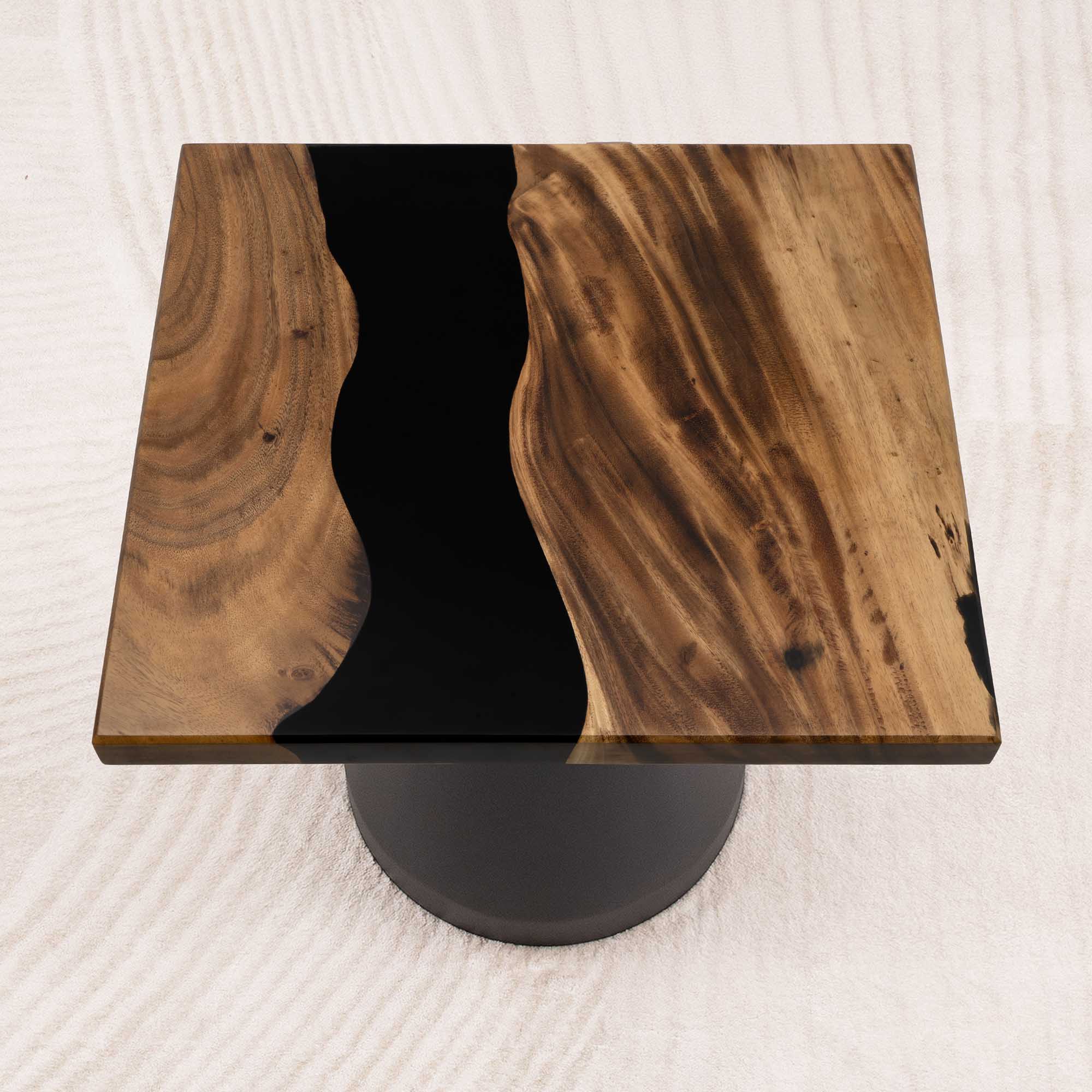 Square Epoxy River Coffee Table 23" x 23" - SSQ23x23-062