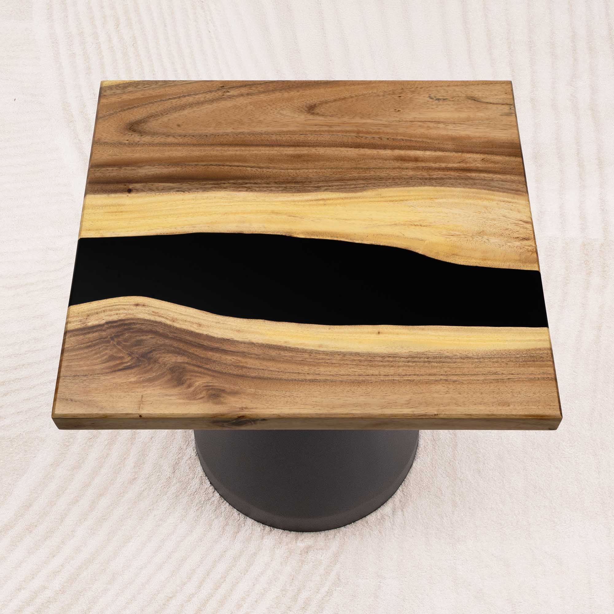 Square Epoxy River Coffee Table 23" x 23" - SSQ23x23-063