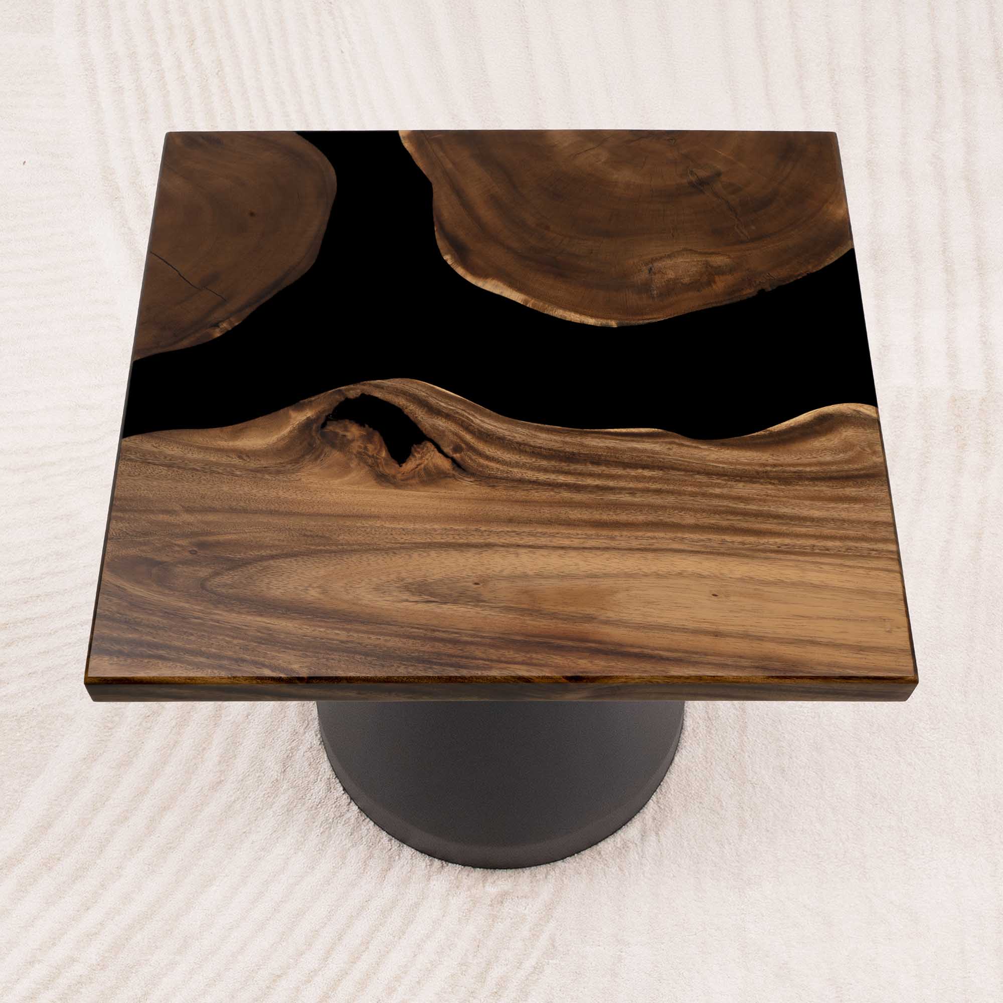 Square Handcrafted Epoxy Coffee Table 23" x 23" - SSQ23x23-066