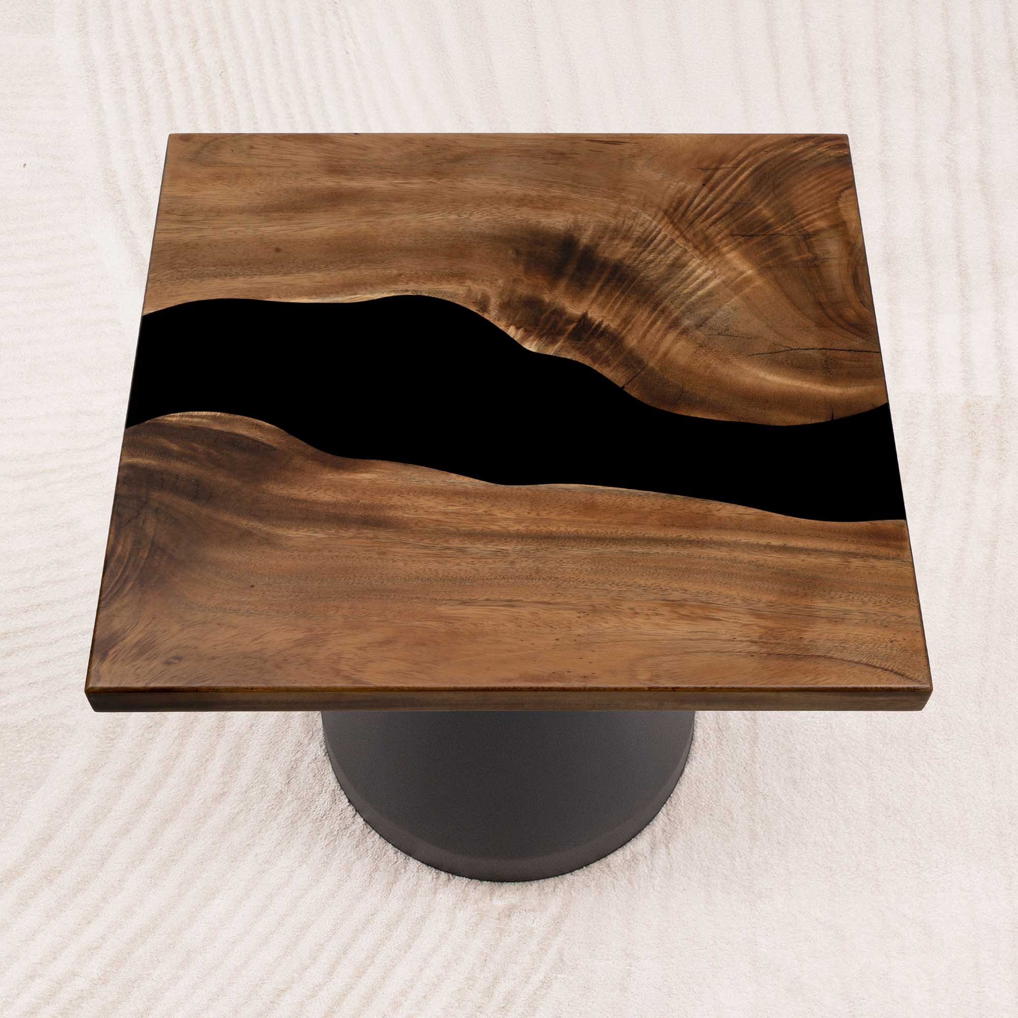 Square Handcrafted Epoxy Coffee Table 23" x 23" - SSQ23x23-072