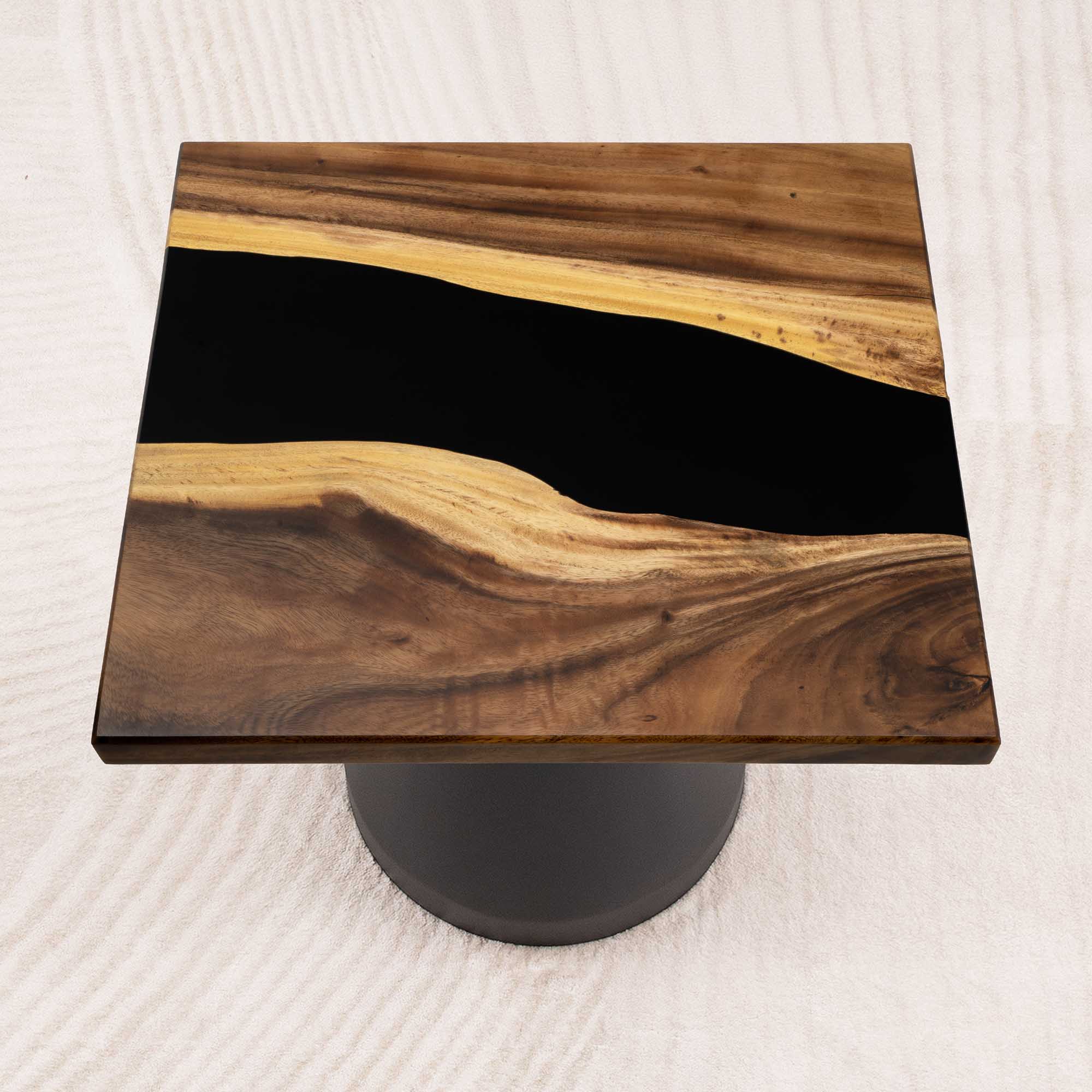 Square Handcrafted Epoxy Coffee Table 23" x 23" - SSQ23x23-073