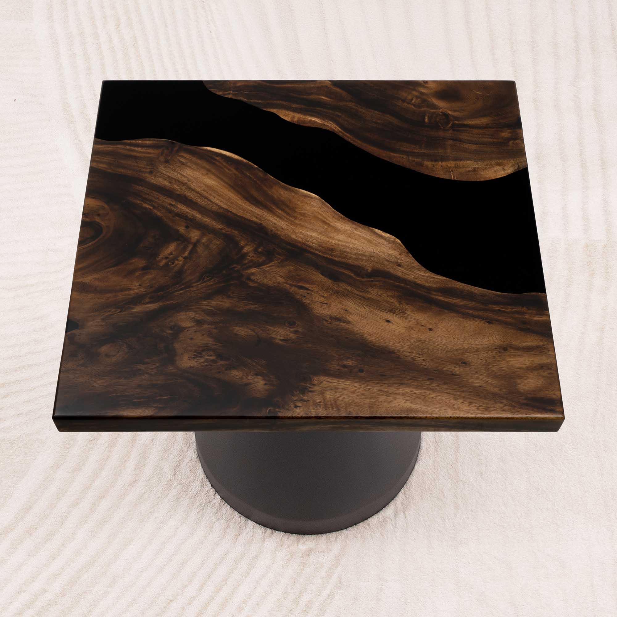 Square Handcrafted Epoxy Coffee Table 23" x 23" - SSQ23x23-074