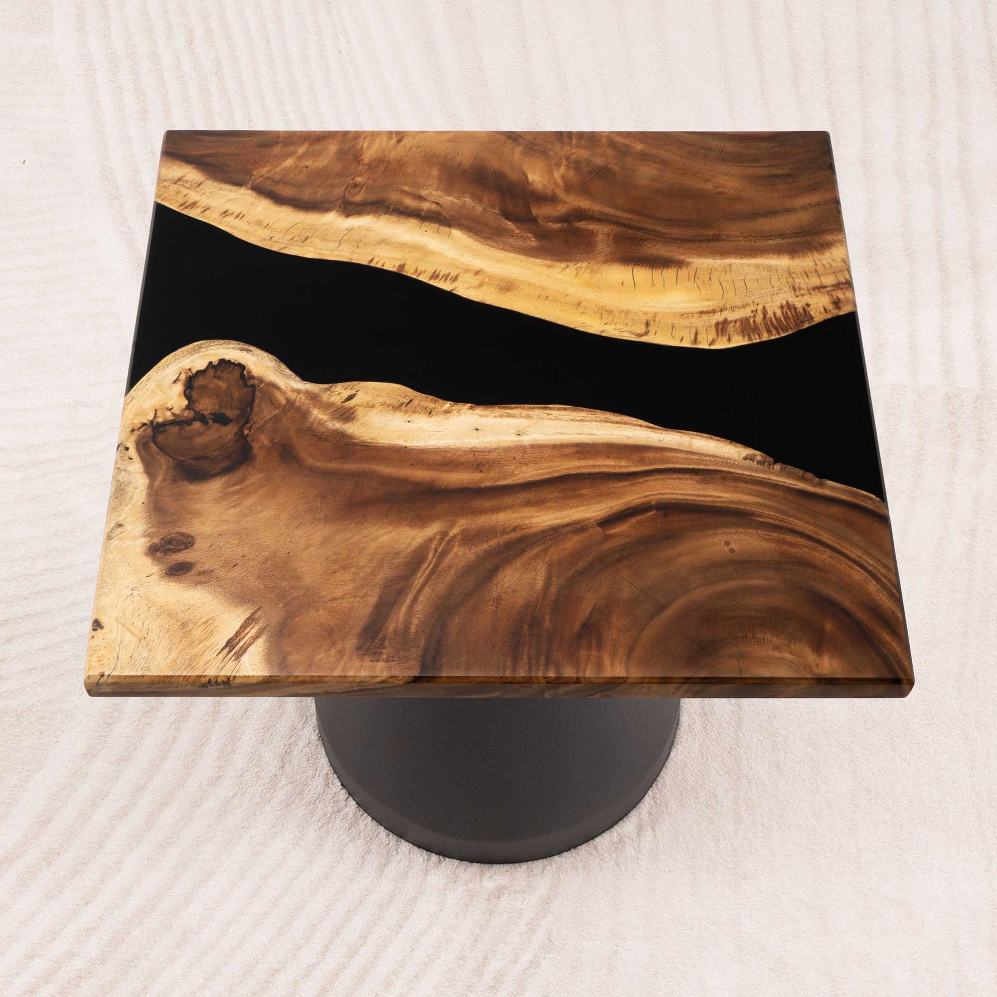 Square Epoxy River Coffee Table 23" x 23" - SSQ23x23-217