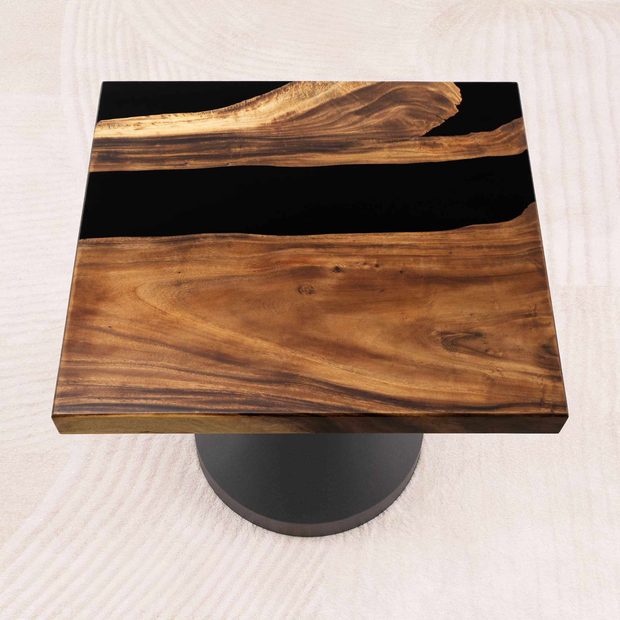 Square Wooden Epoxy Resin Coffee Table 29" x 29" - SSQ29x29-203