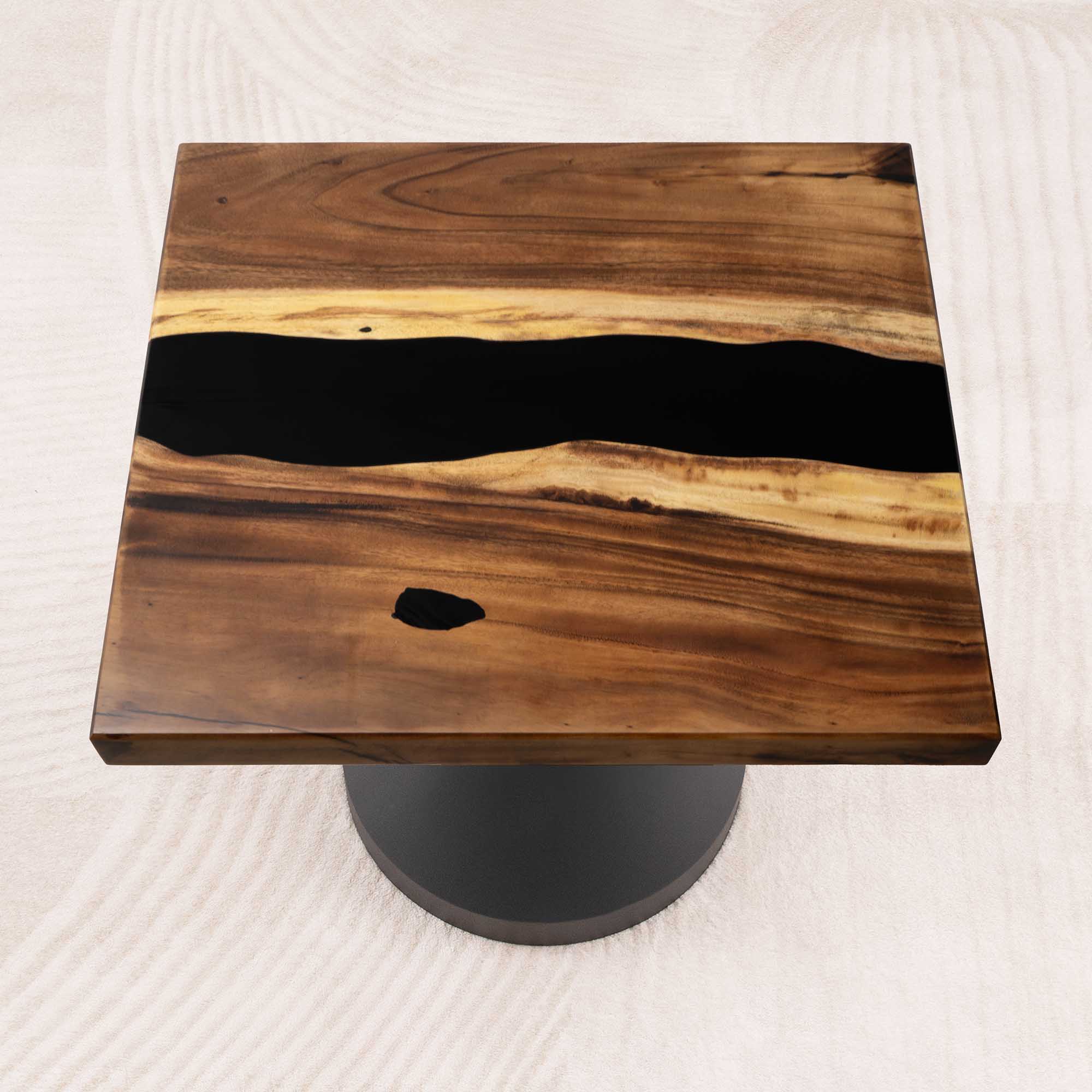 Square Wooden Epoxy Resin Coffee Table 29" x 29" - SSQ29x29-296