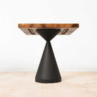 Square Dining Wood Table with Epoxy River Design 29" x 29" - SSQ29x29-297B