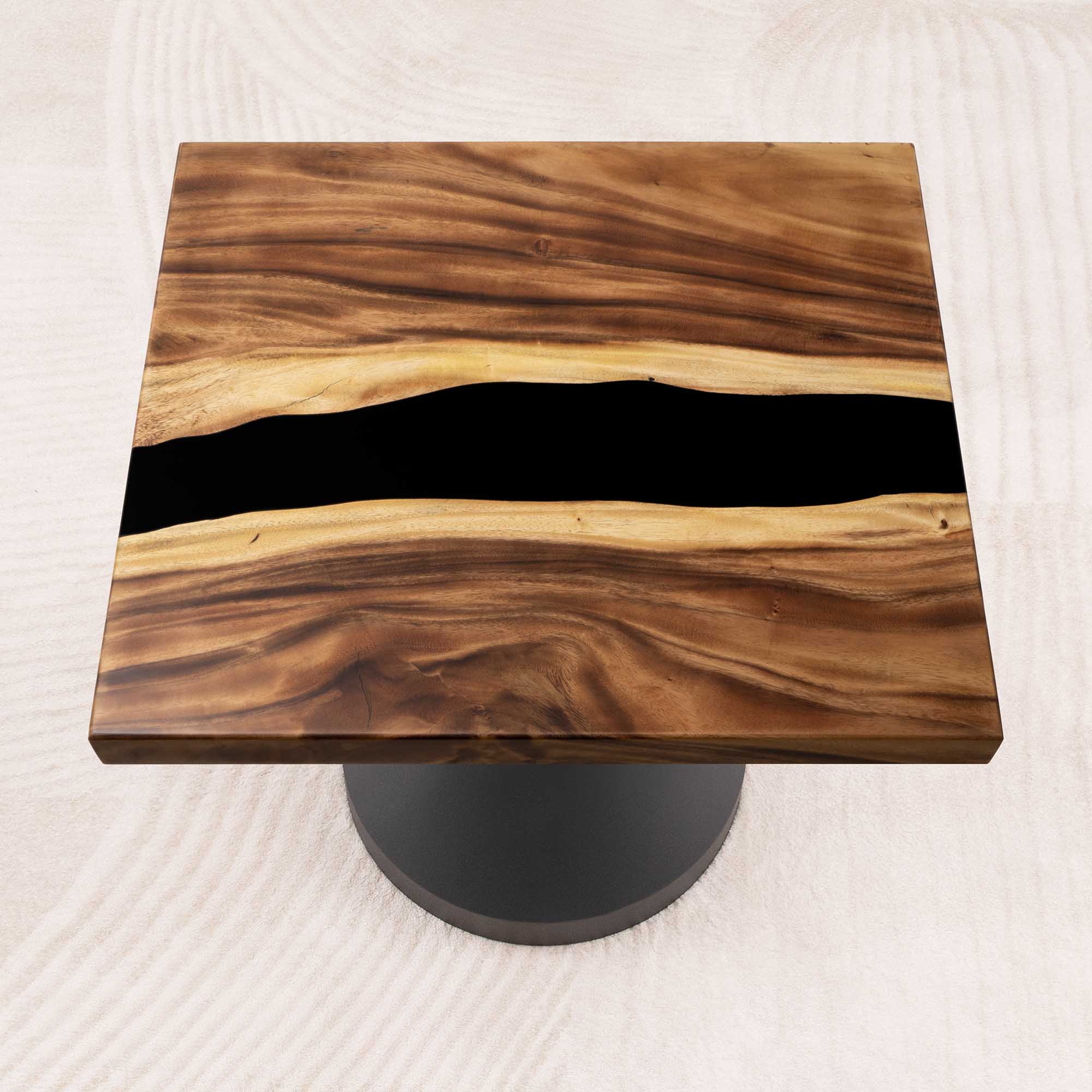 Square Wooden Epoxy Resin Coffee Table 29" x 29" - SSQ29x29-298