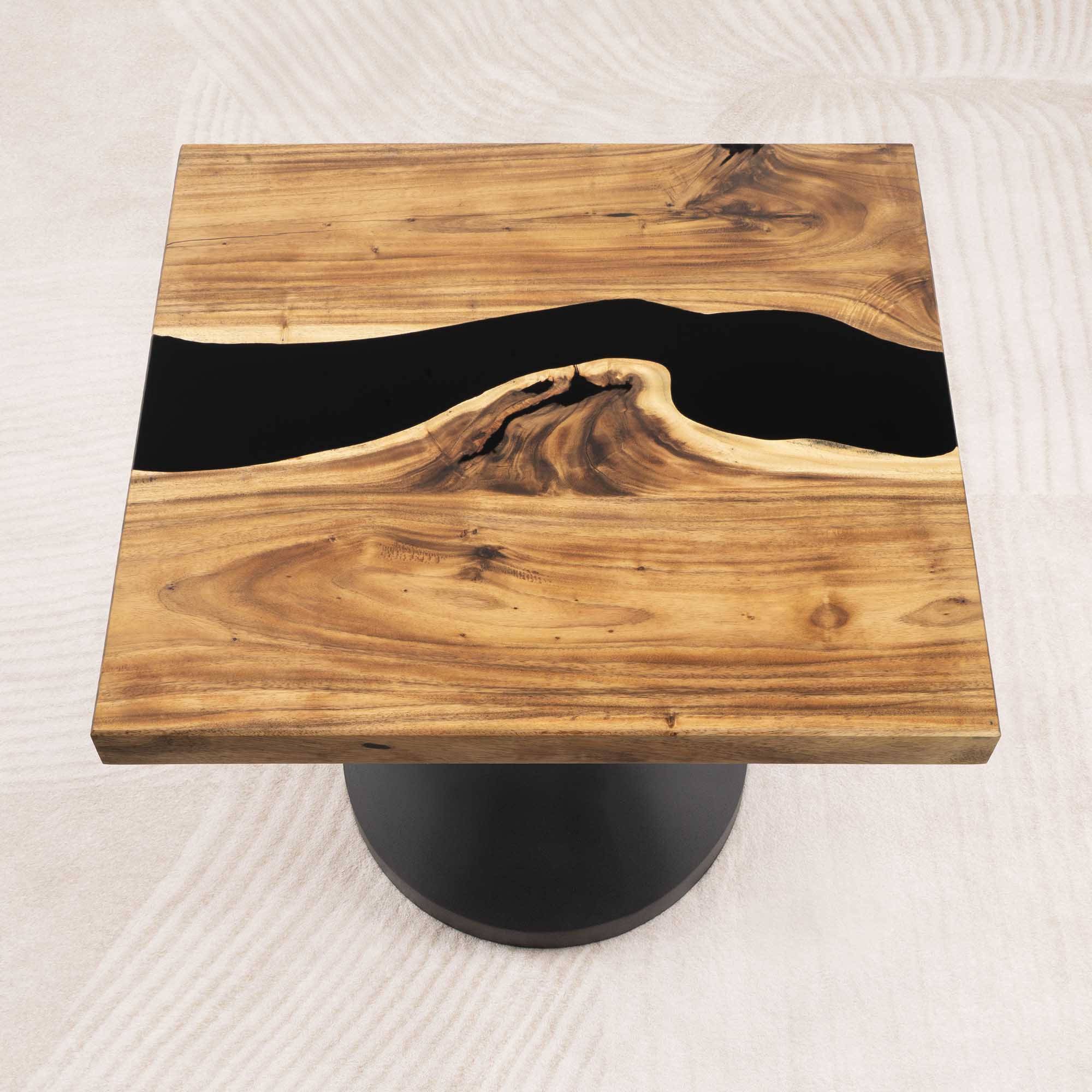 Square Epoxy Dining Room Table 35" x 35" - SSQ35x35-027