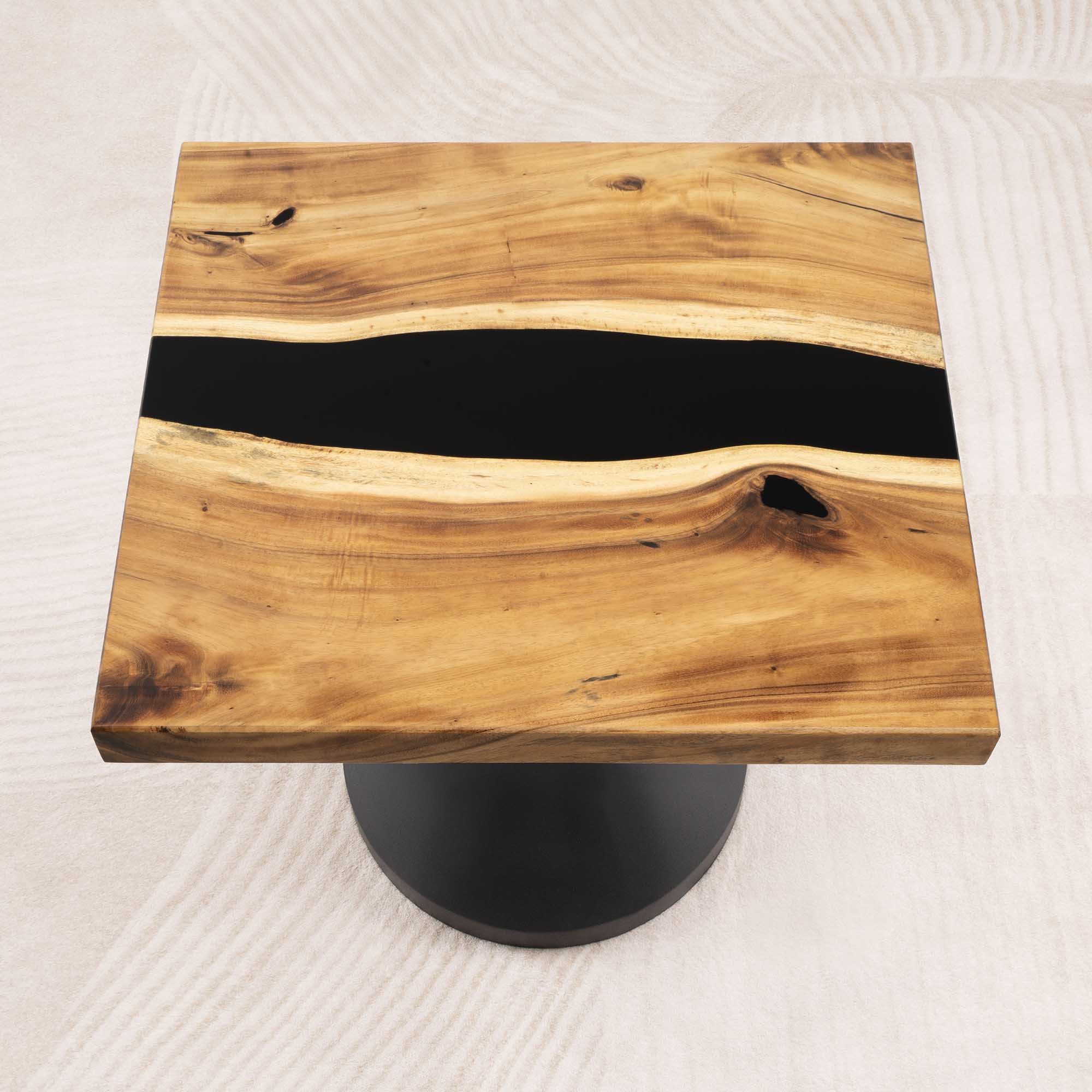 Square Epoxy Dining Room Table 35" x 35" - SSQ35x35-028