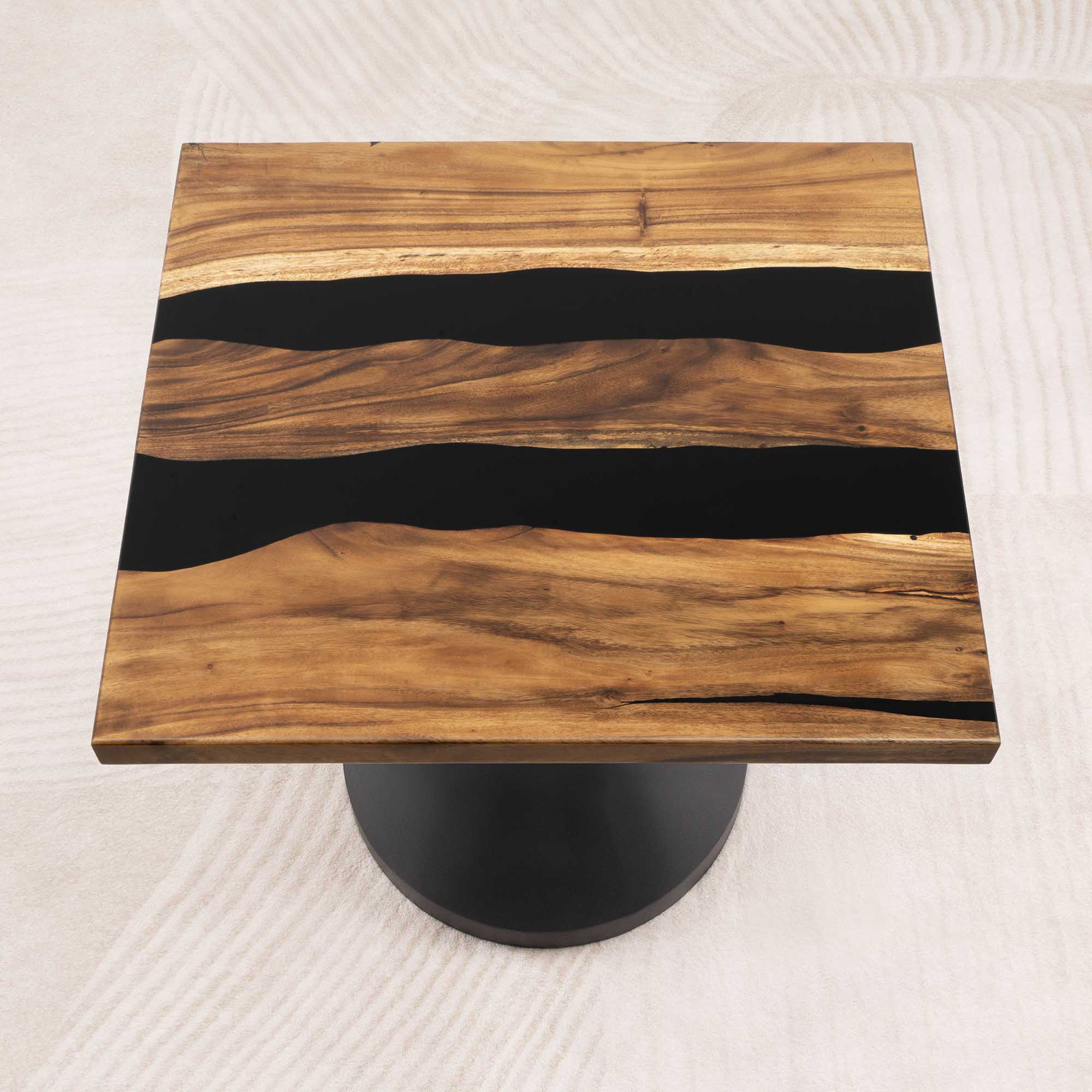 Square Epoxy Dining Room Table 35" x 35" - SSQ35x35-032