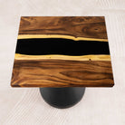 Square Wooden Epoxy Dining Room Table 35" x 35" - SSQ35x35-184