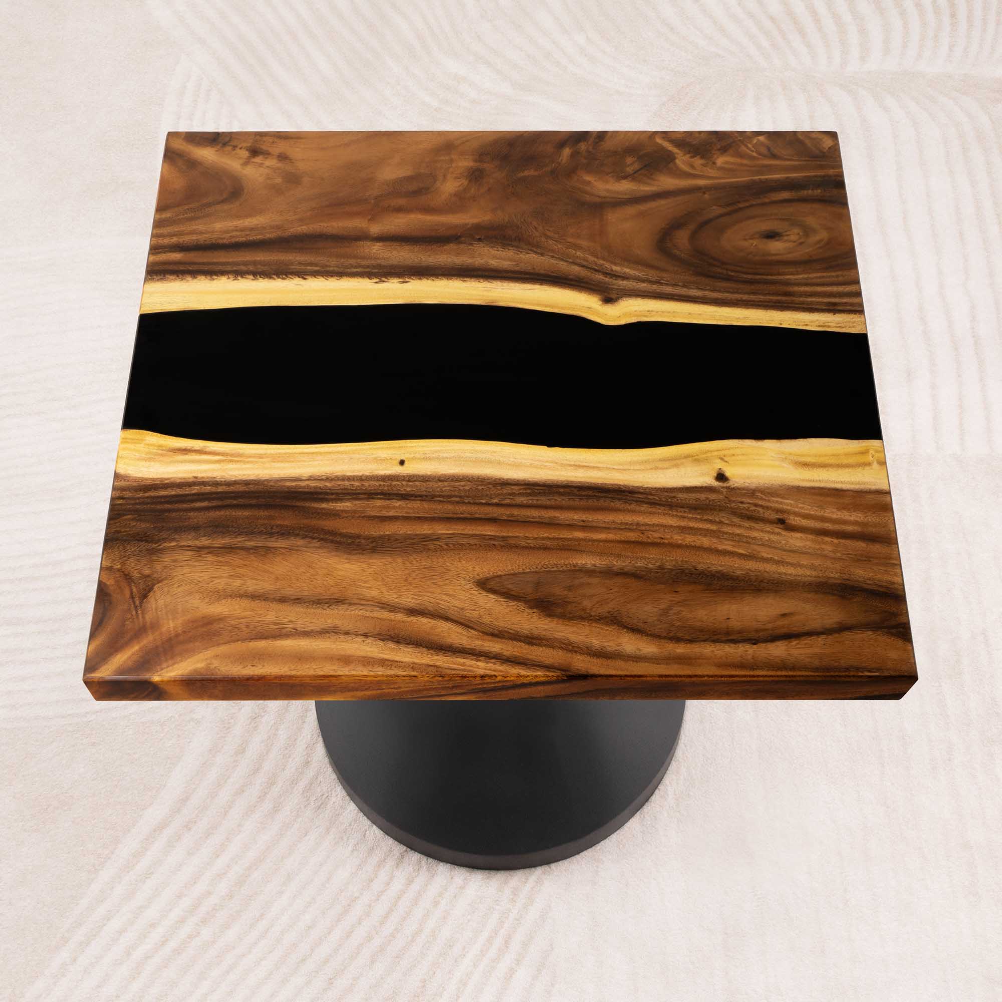 Square Wooden Epoxy Dining Room Table 35" x 35" - SSQ35x35-184