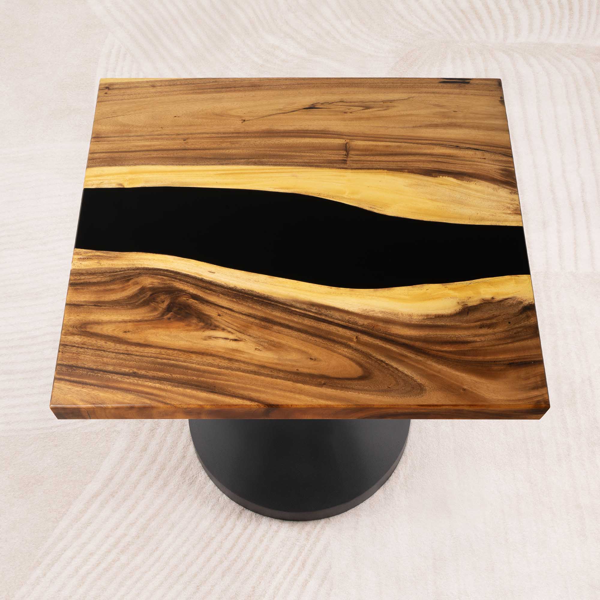Square Wood Epoxy Coffee Table 35" x 35" - SSQ35x35-186