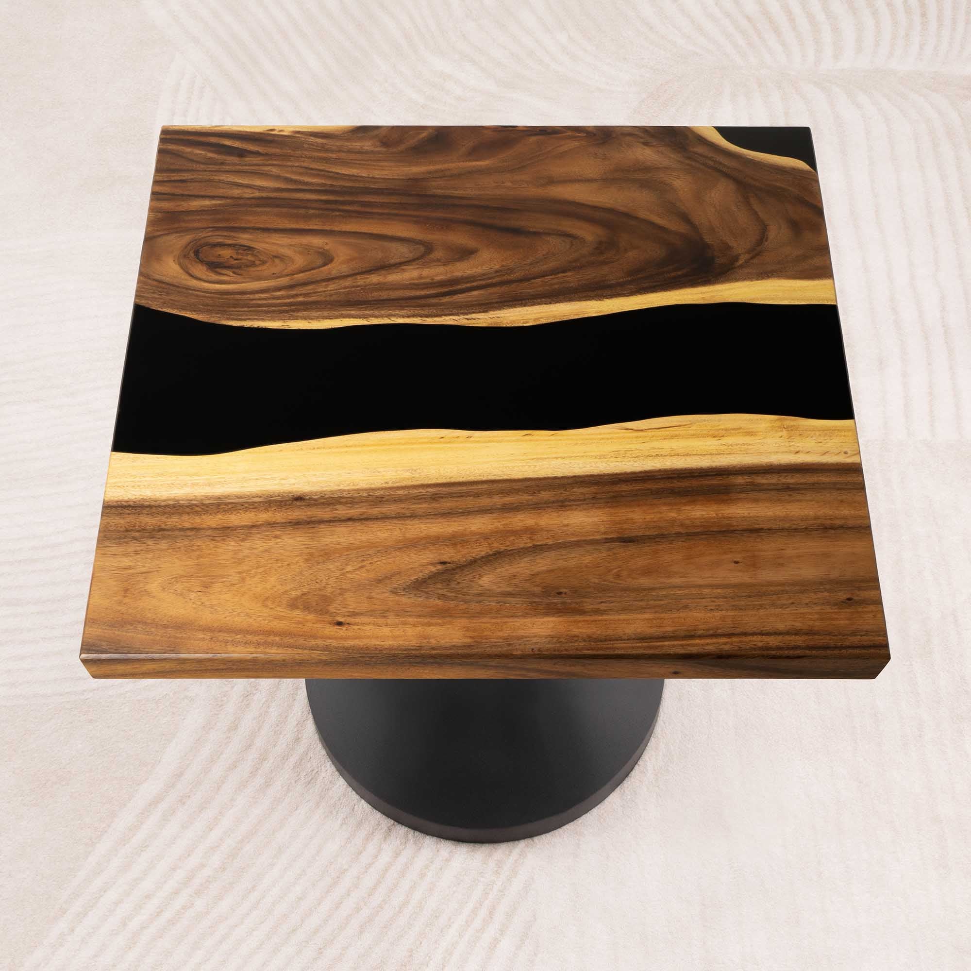 Square Wood Epoxy Coffee Table 35" x 35" - SSQ35x35-187