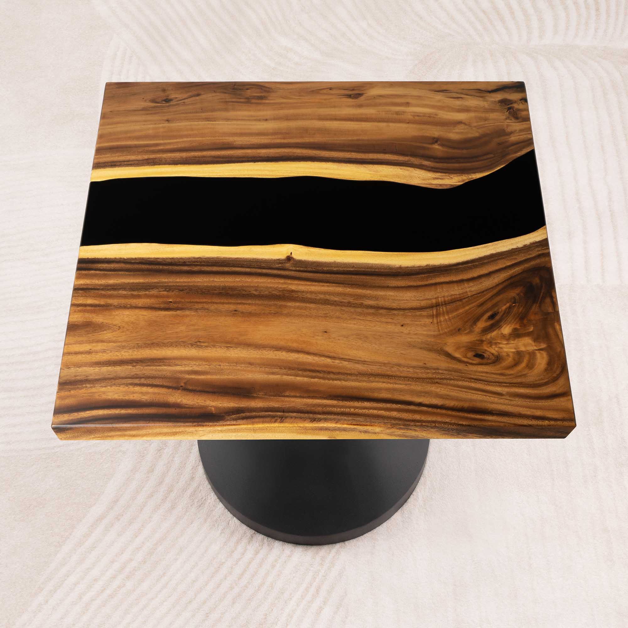 Square Wood Epoxy Coffee Table 35" x 35" - SSQ35x35-188