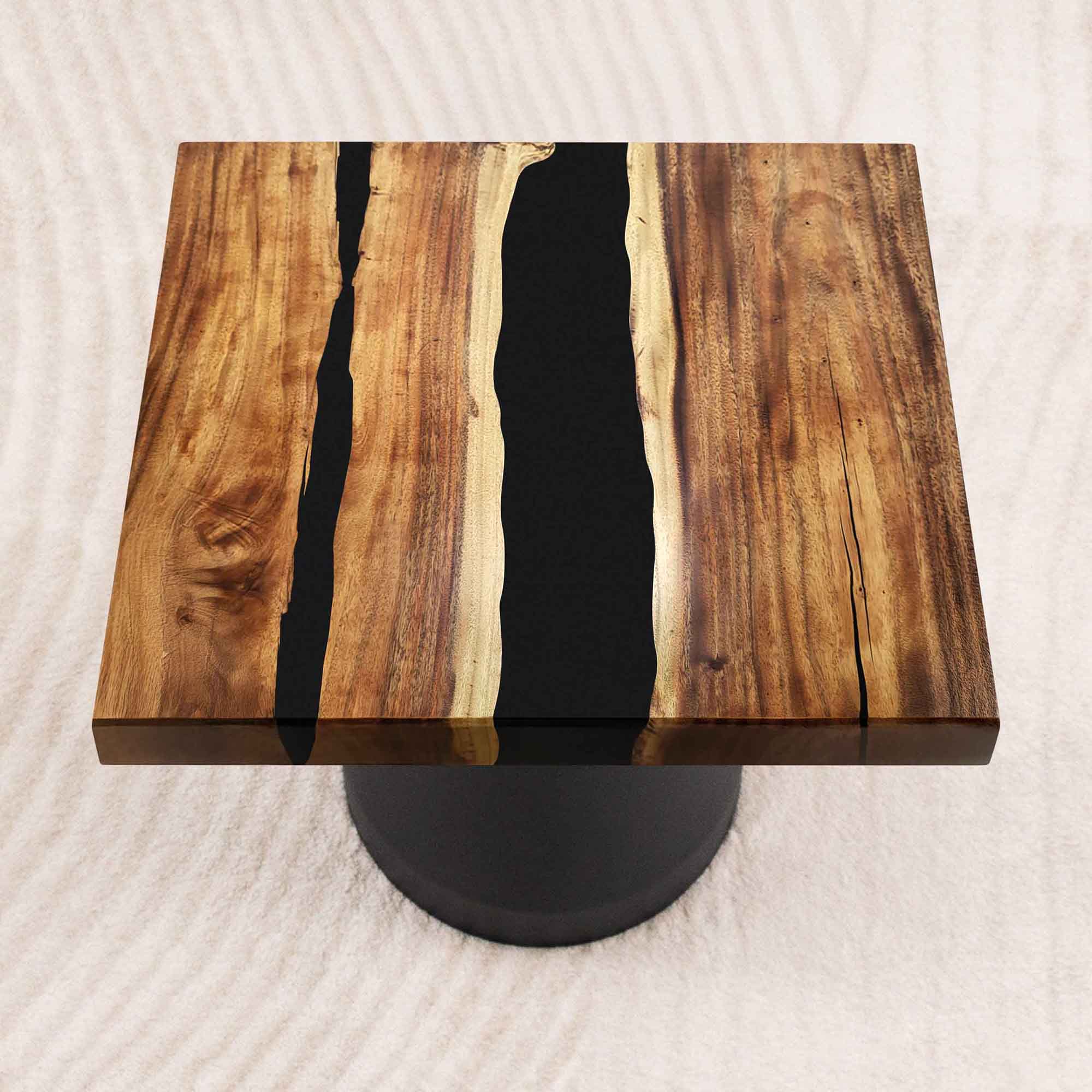 Square Wooden Epoxy Coffee Table 41" x 41" - SSQ41X41-309
