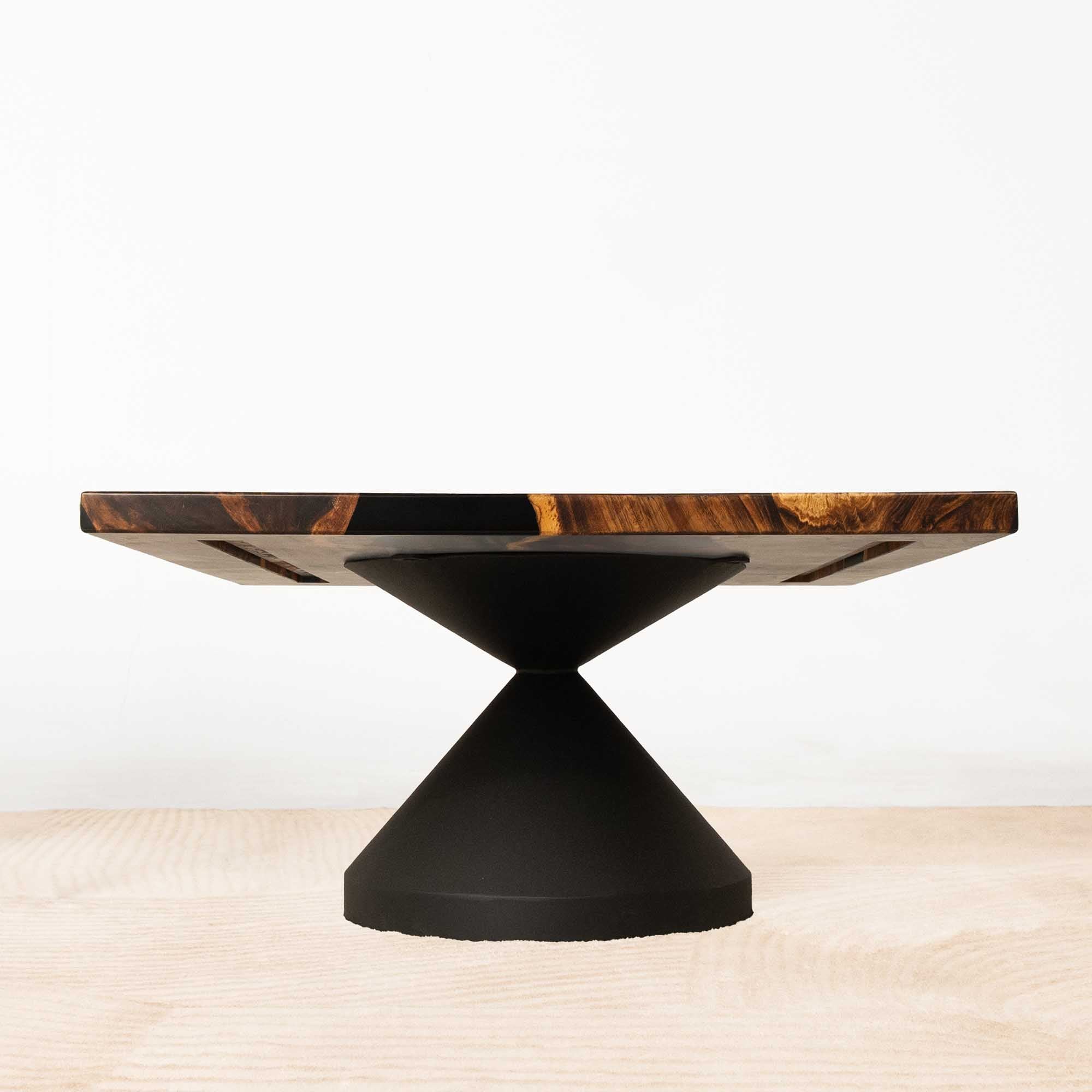 Square Wooden Epoxy Coffee Table 41" x 41" - SSQ41x41-291B