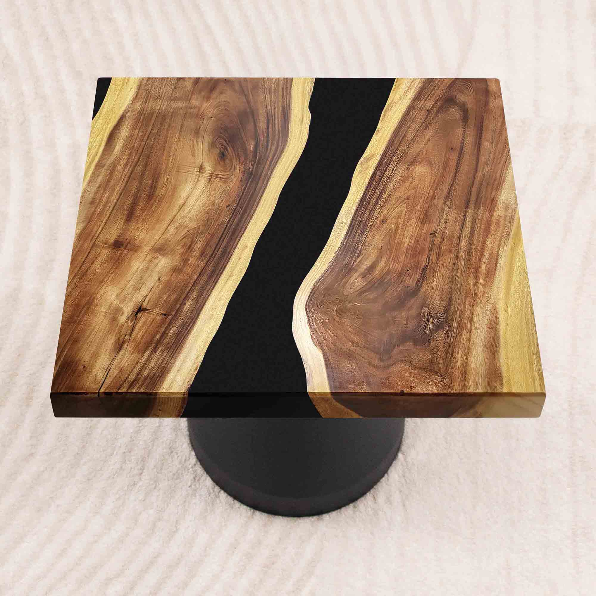 Square Wooden Epoxy Coffee Table 41" x 41" - SSQ41x41-308-02