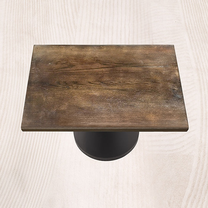 black wood table top 23 inches