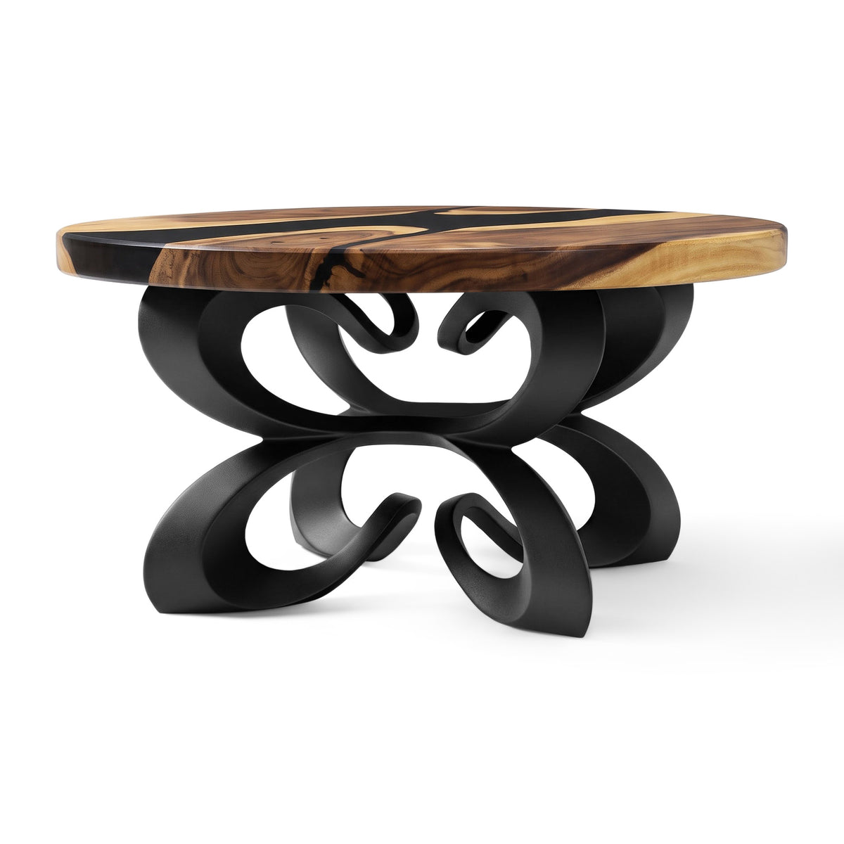 Coffee Table 35" or 41" for Nature-Inspired Home - 124 Blosome - SRU35 White Background