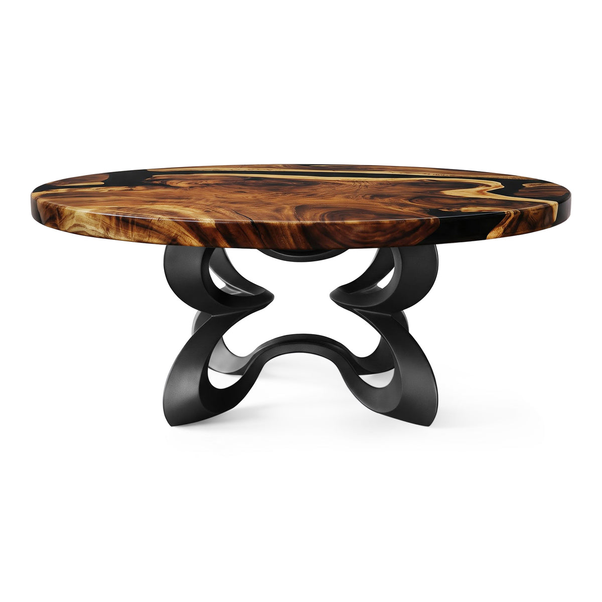 Coffee Table 35" or 41" for Nature-Inspired Home - 124 Blosome - SRU41 White Background