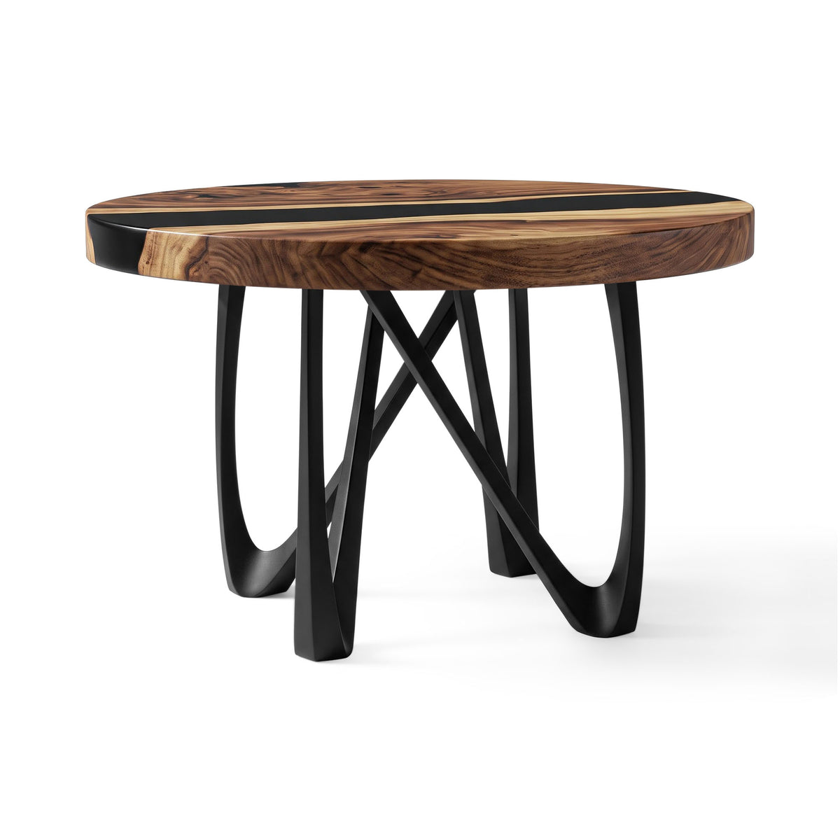 Coffee Table Round or Square for Scandinavian Homes - 125S Vale - SRU29 White Background