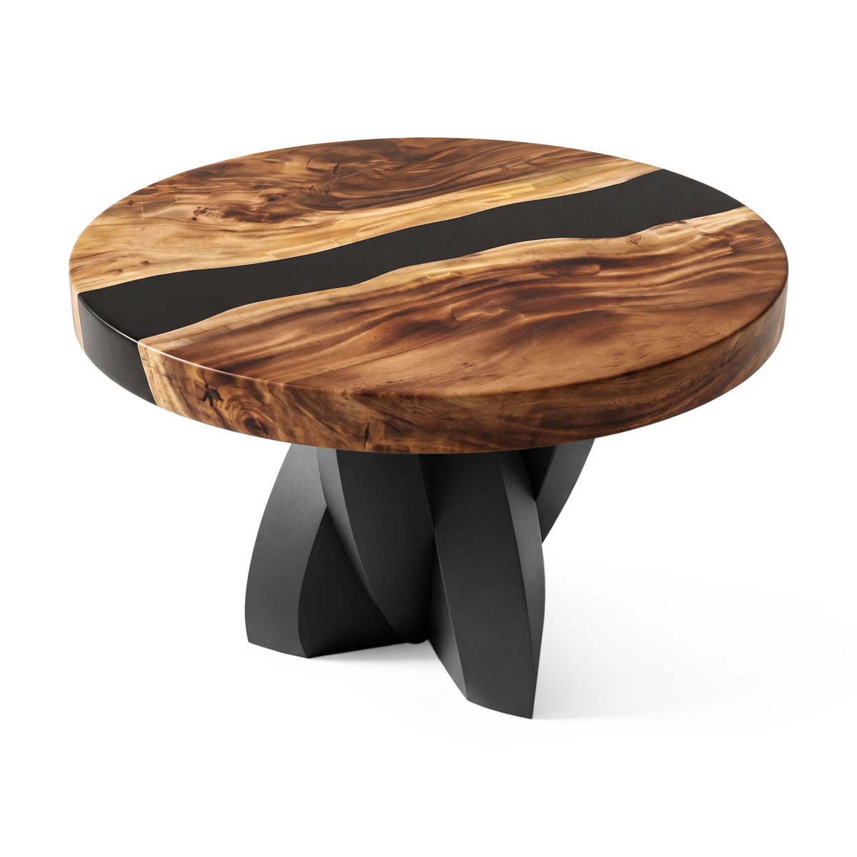 Contemporary Coffee Table 29" Round & Square with Petal Steel Base - 110 Calix - SRU29 White background