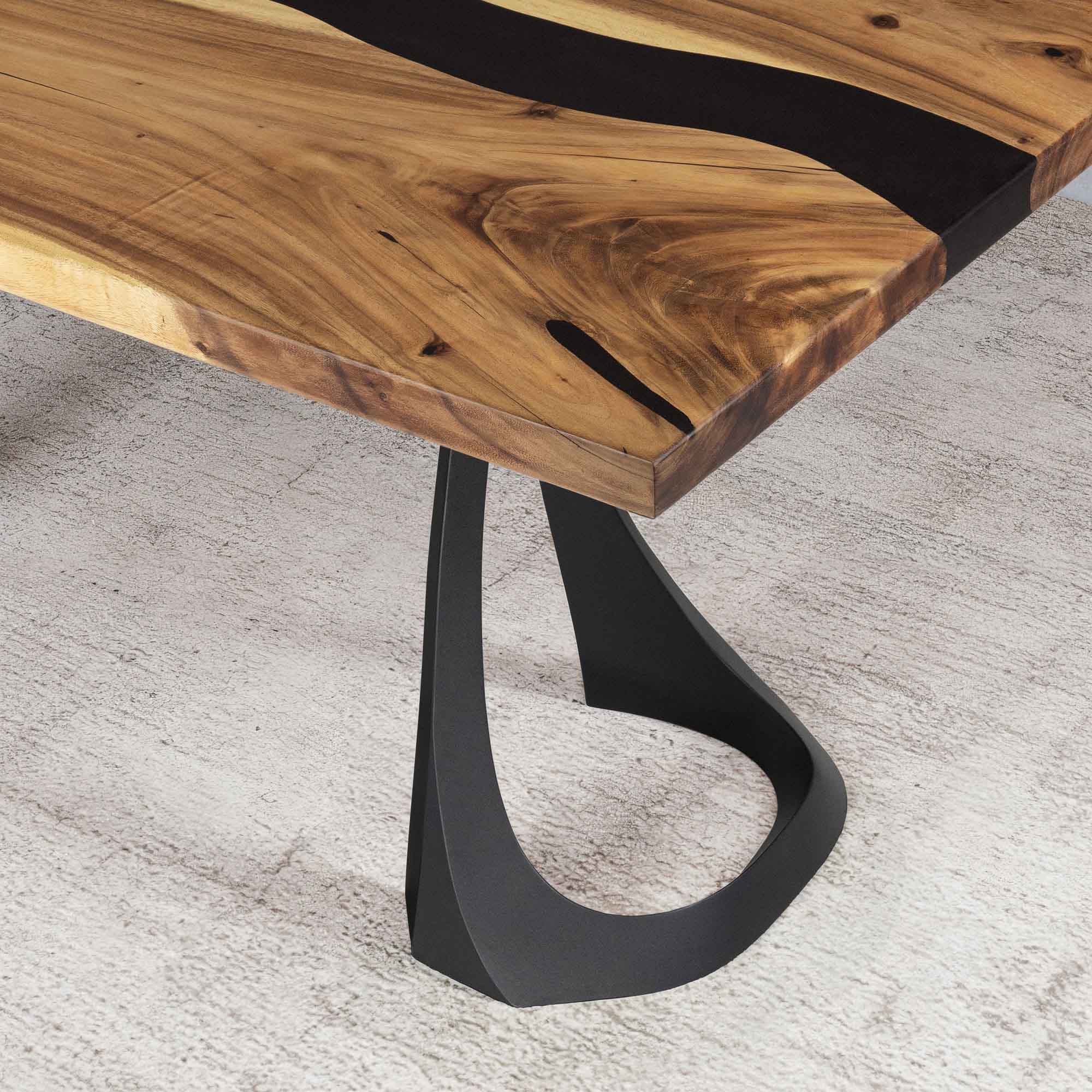 Dining Table with Fello 28.5" H Metal Table Legs - interior