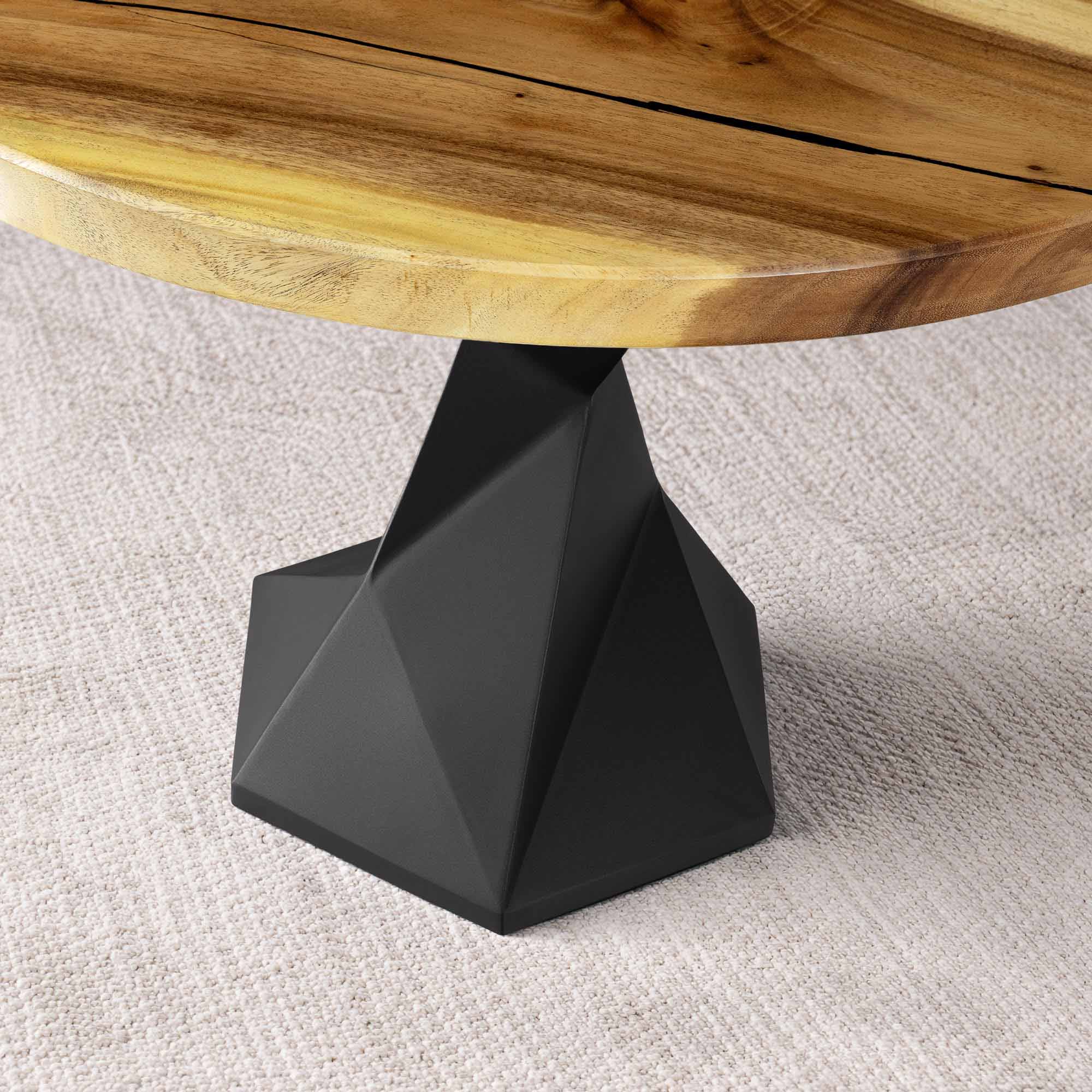 Dining Table with Frost 28.5" H Metal Table Base - interior