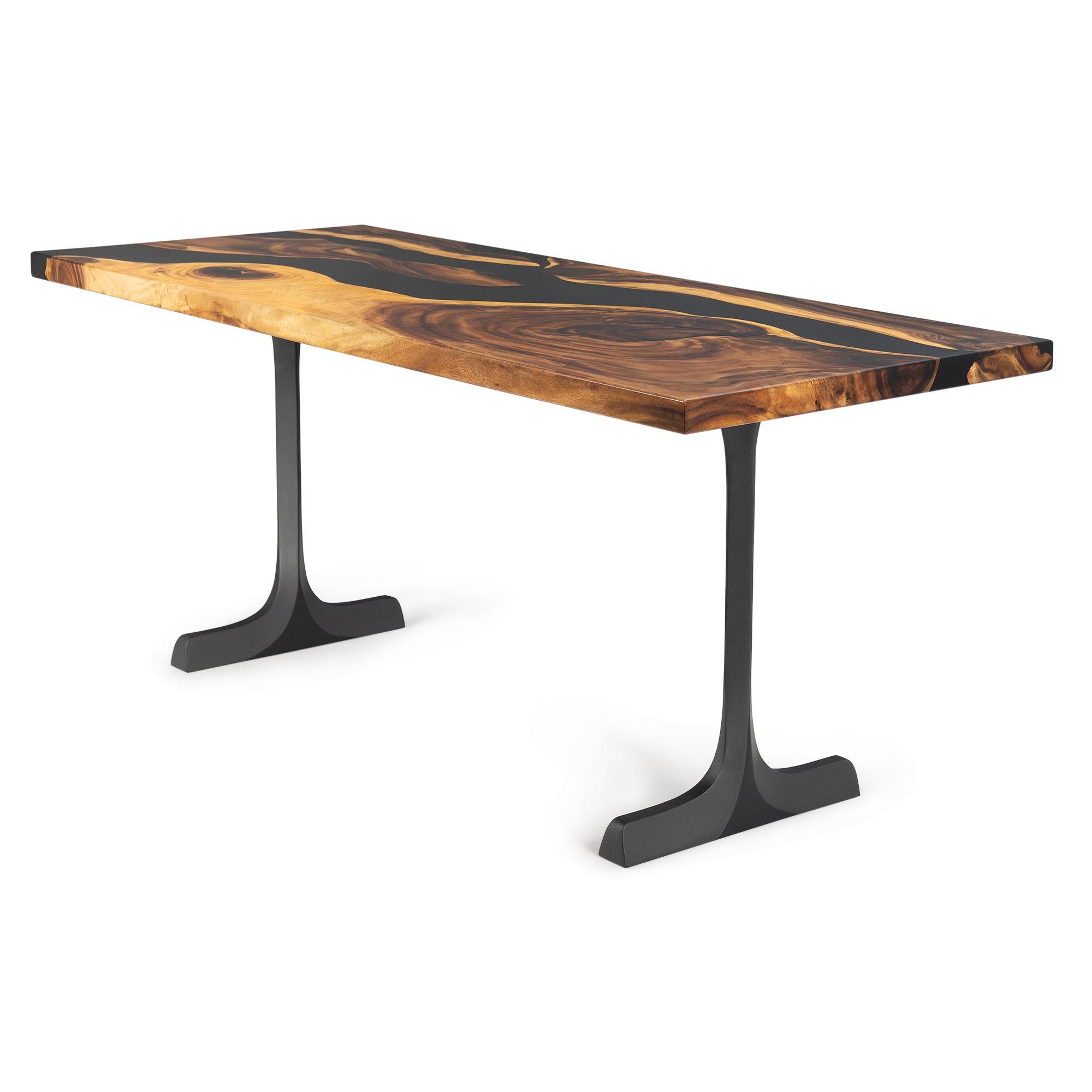 Dining Table with Goblet 28.5" H Metal Table Legs - white background