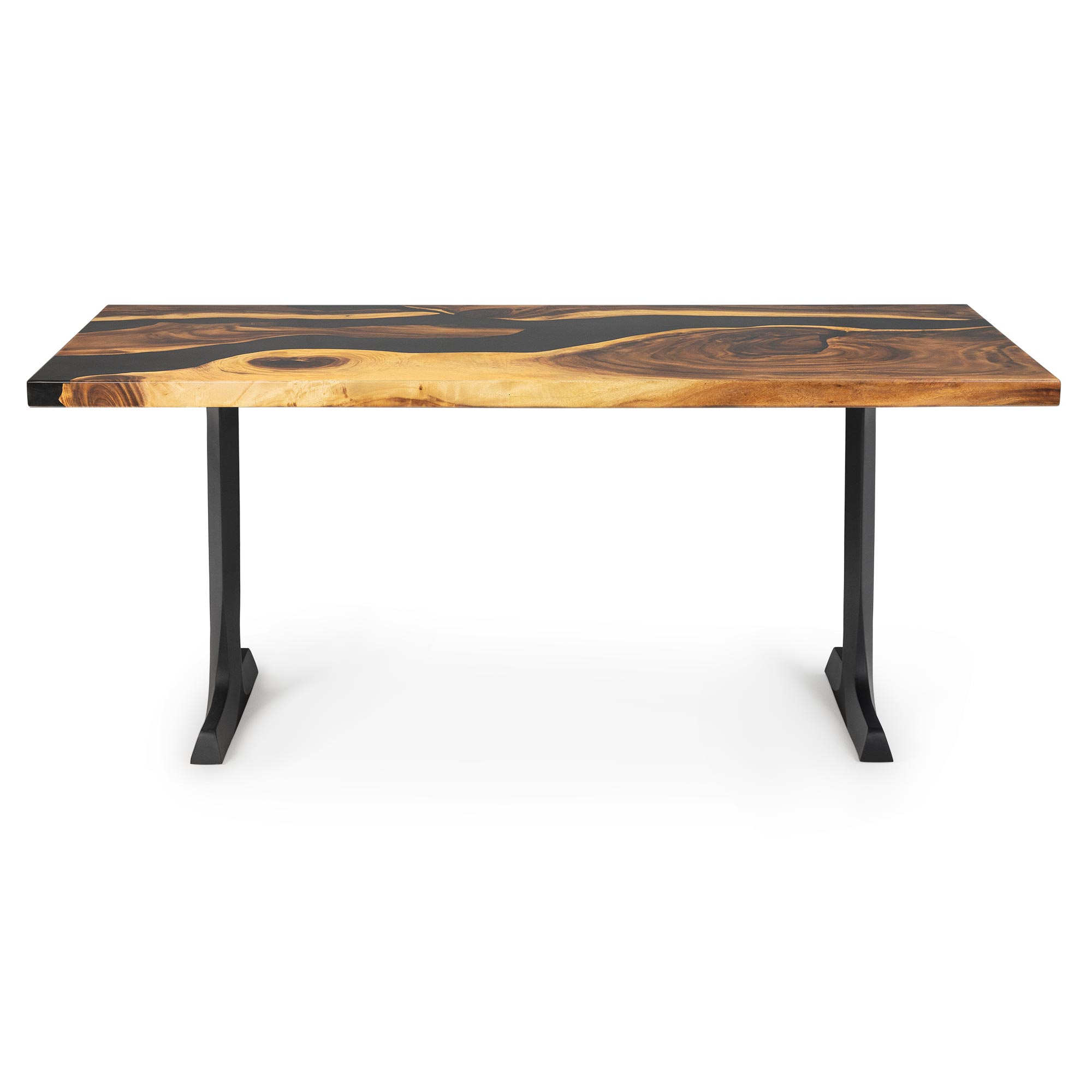 Dining Table with Goblet 28.5" H Metal Table Legs - white background