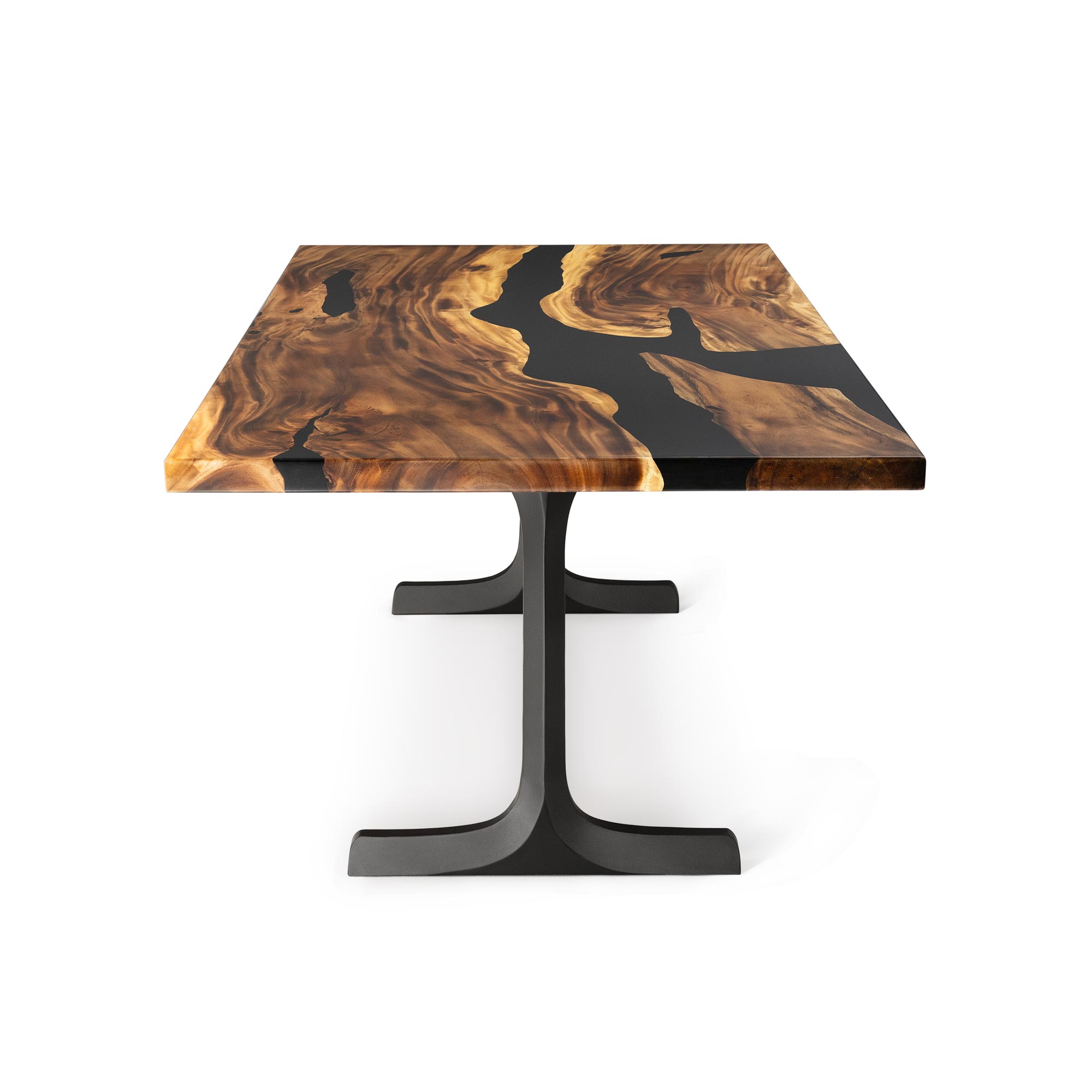 Dining Table with Goblet 28.5" H Metal Table Legs - white background