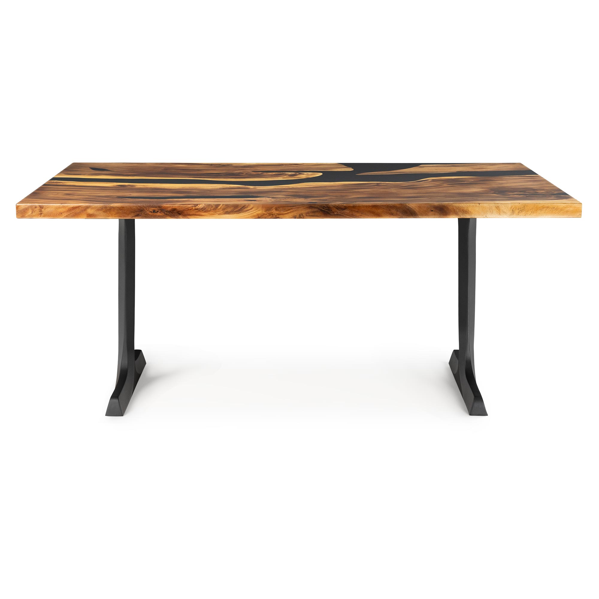 Dining Table with Goblet 28.5" H Metal Table Legs - white background